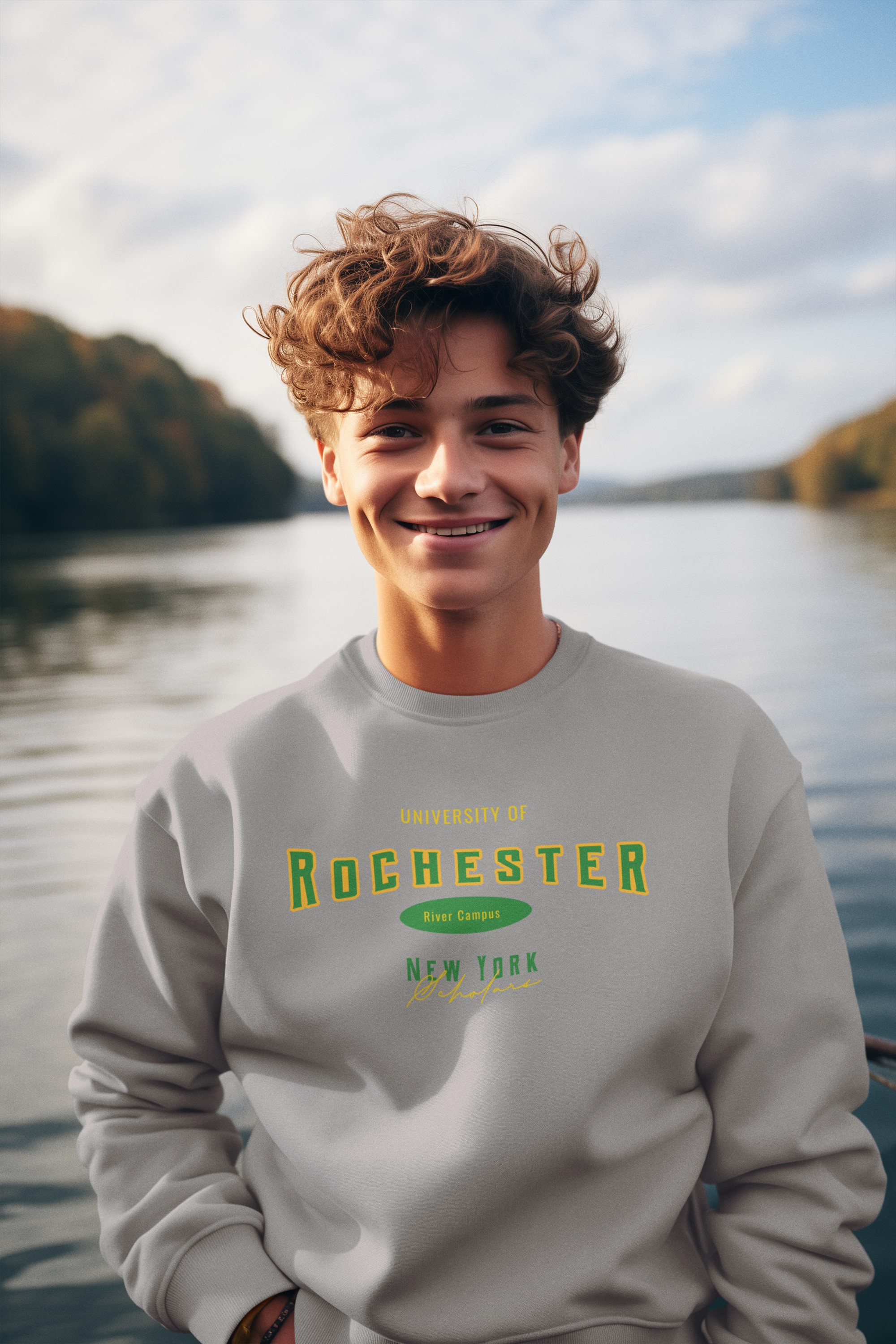 University of Rochester College inspired, University style and college style inspired sweatshirt. Original designs for original minds.  
