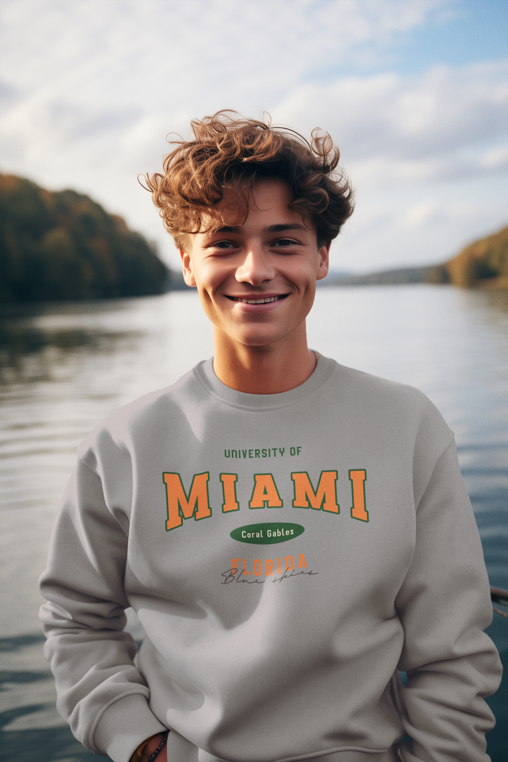 University of Miami College inspired, University style and college style inspired sweatshirt. Original designs for original minds.  