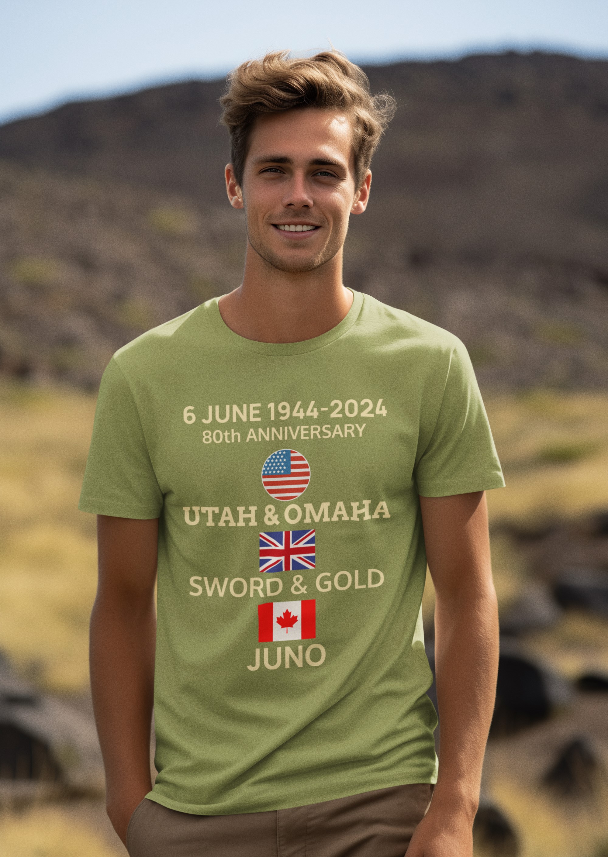 80th Anniversary D-Day 1944-2024 T-Shirt. Original designs for original minds.
