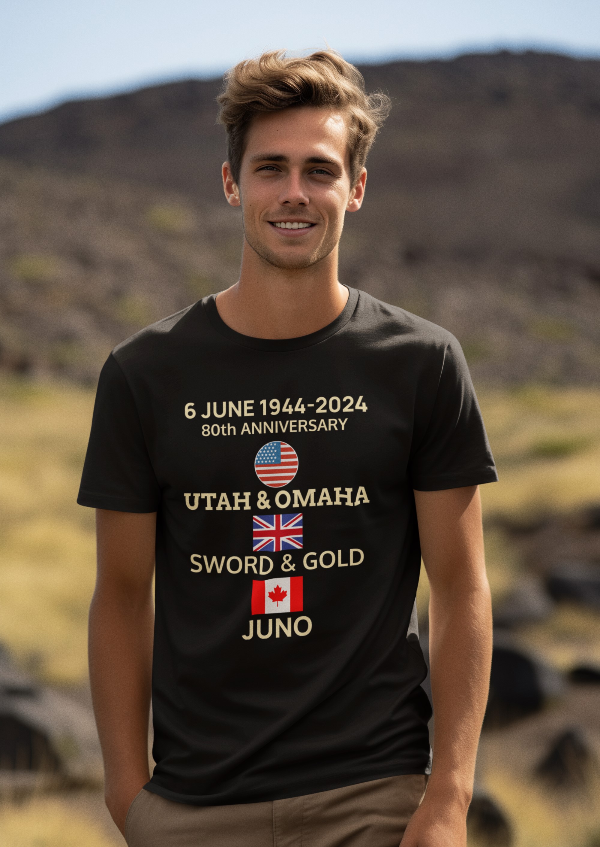 80th Anniversary D-Day 1944-2024 T-Shirt. Original designs for original minds.