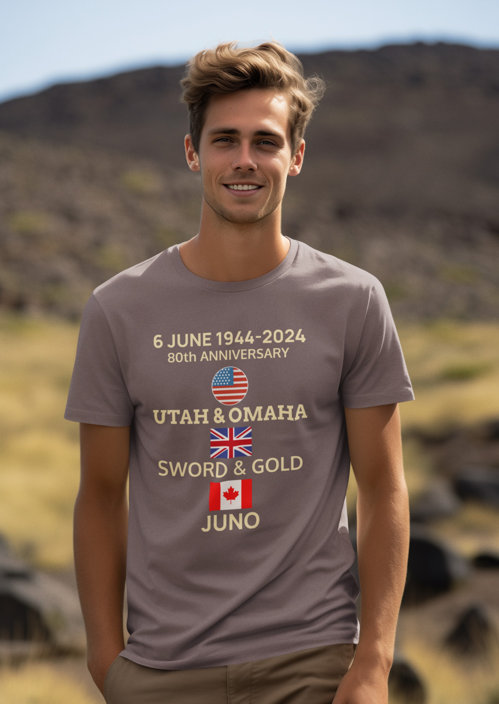 80th Anniversary D-Day 1944-2024 T-Shirt. Original designs for original minds.