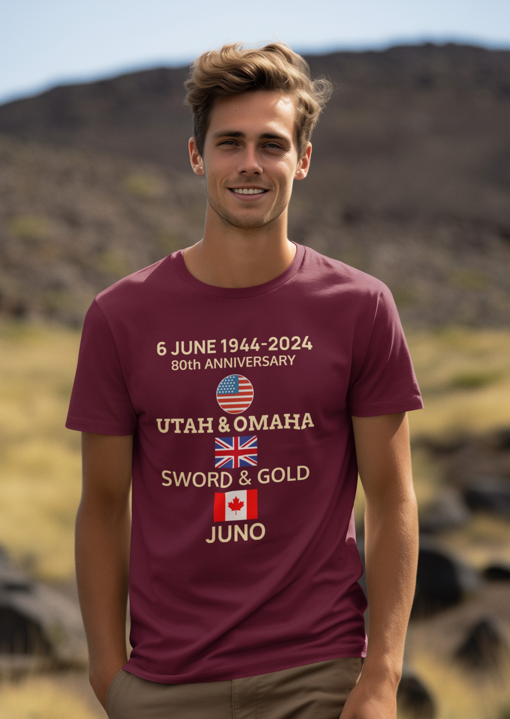 80th Anniversary D-Day 1944-2024 T-Shirt. Original designs for original minds.