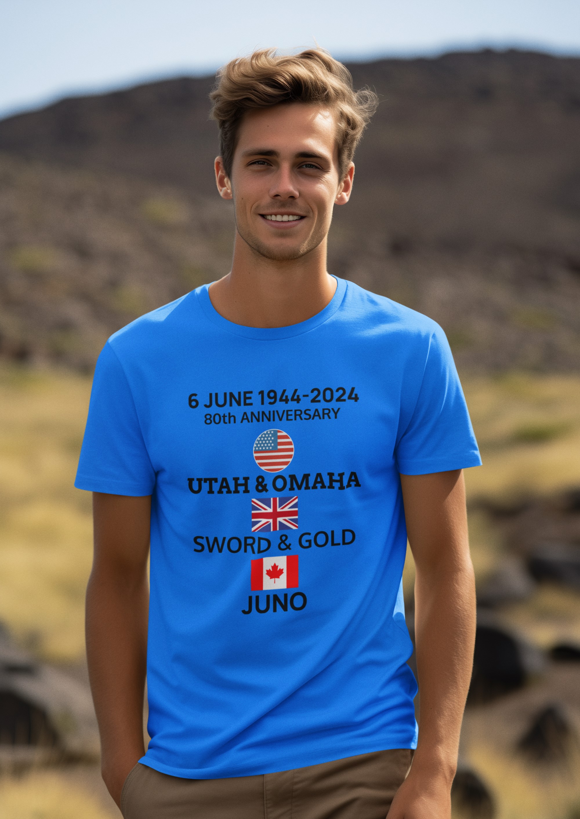80th Anniversary D-Day 1944-2024 T-Shirt. Original designs for original minds.