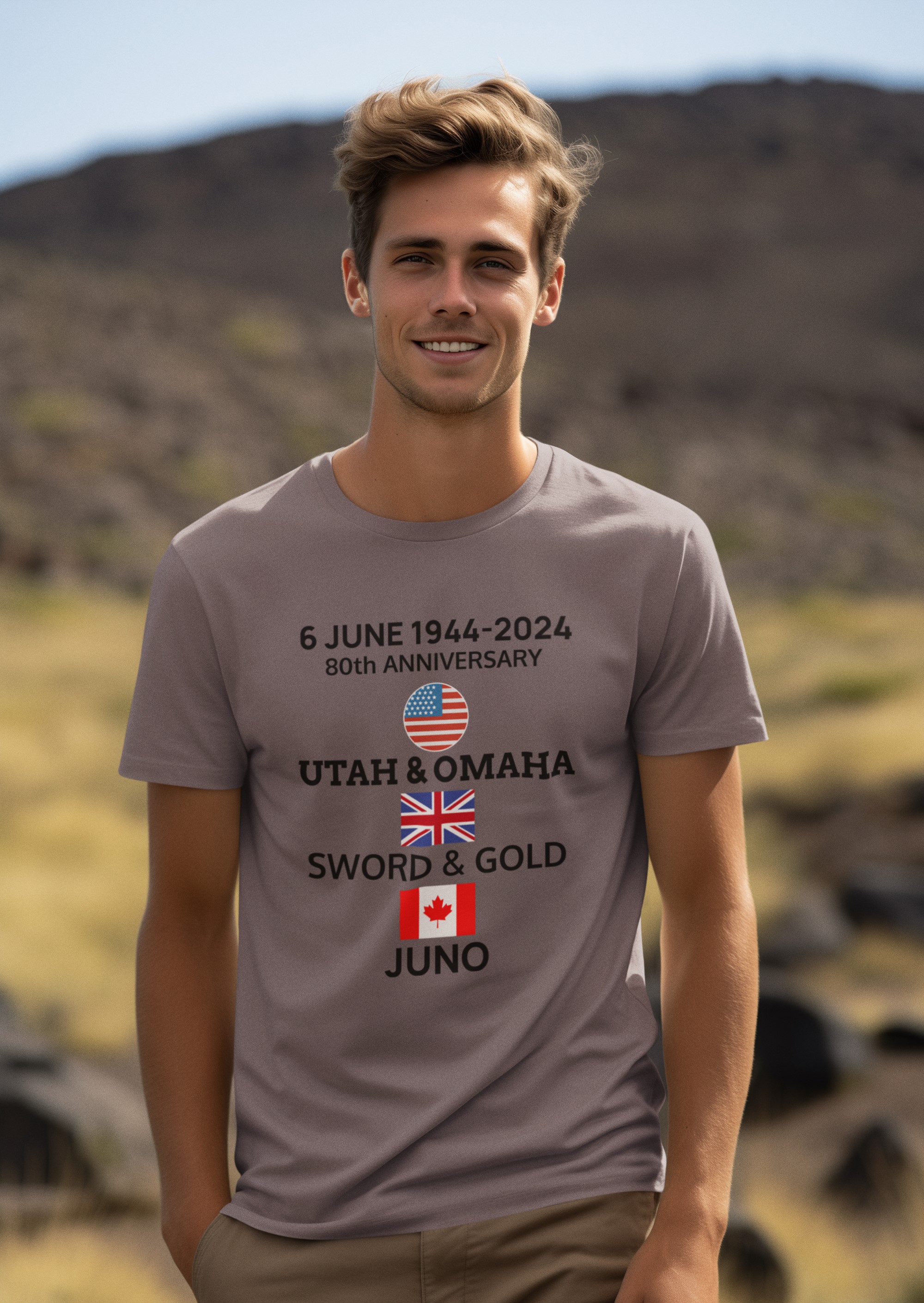 80th Anniversary D-Day 1944-2024 T-Shirt. Original designs for original minds.