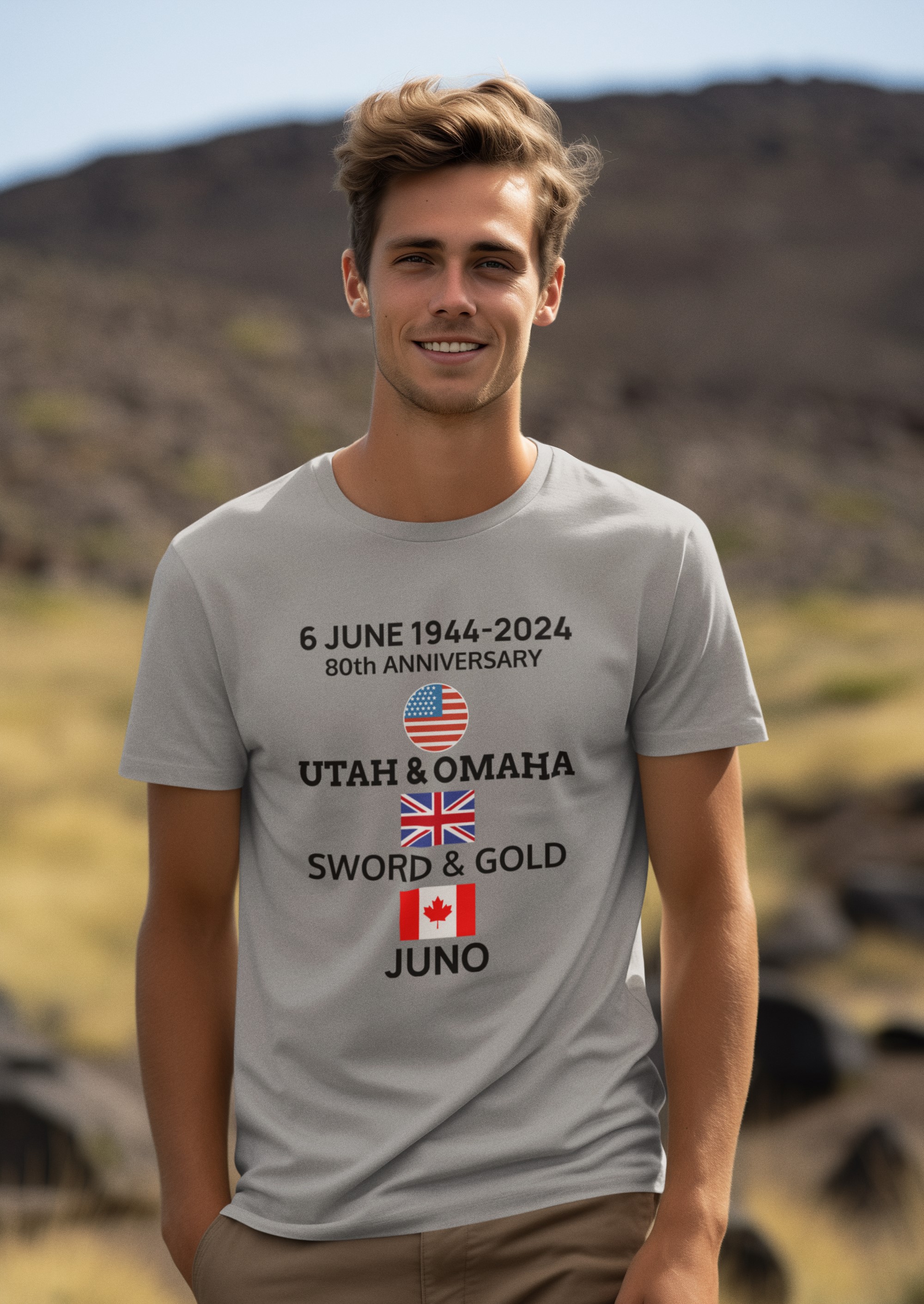 80th Anniversary D-Day 1944-2024 T-Shirt. Original designs for original minds.