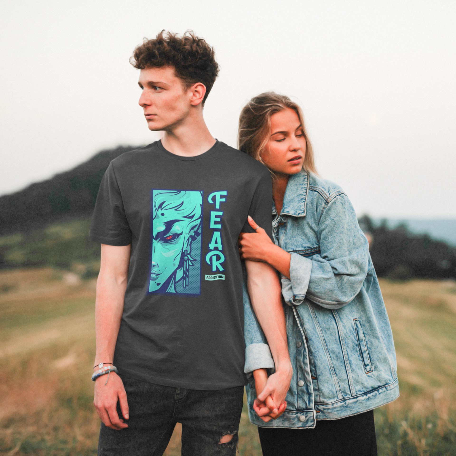 Fear addiction T-shirt. Anime, Manga inspired apparel. Original designs for original minds.