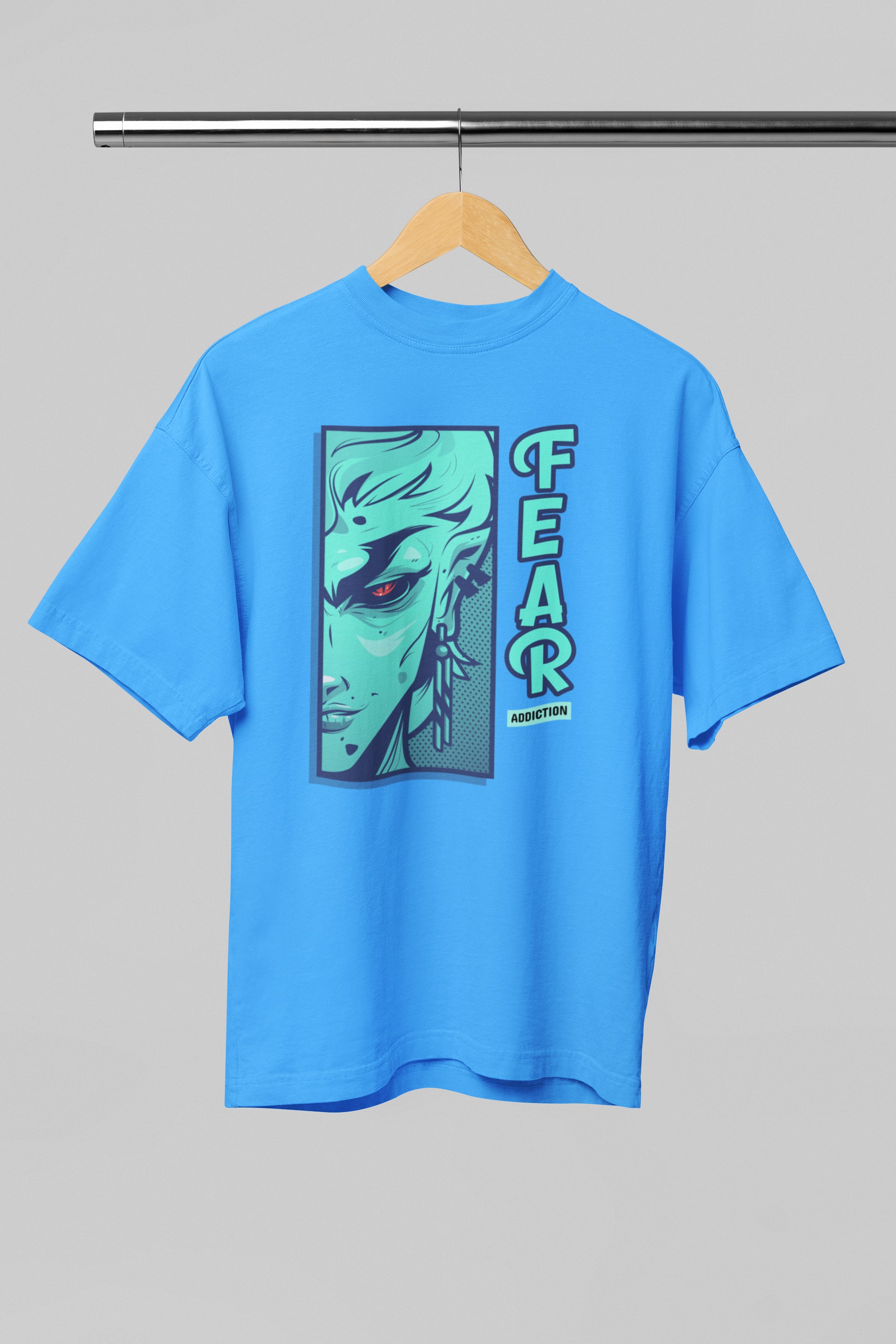 Fear addiction T-shirt. Anime, Manga inspired apparel. Original designs for original minds.