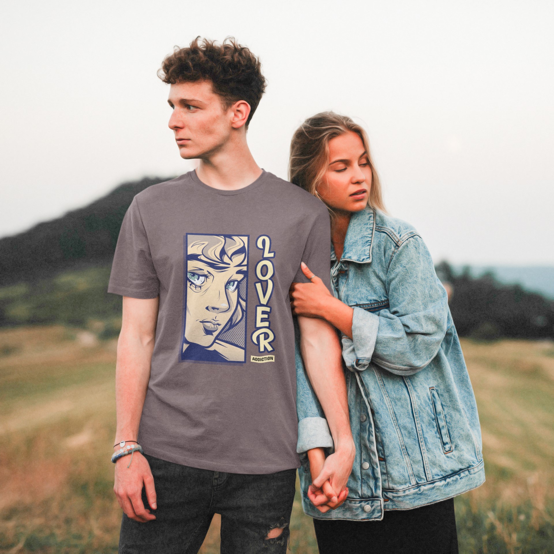 Lover Addiction T-Shirt. Anime or Manga inspired apparel. Original designs for original minds.