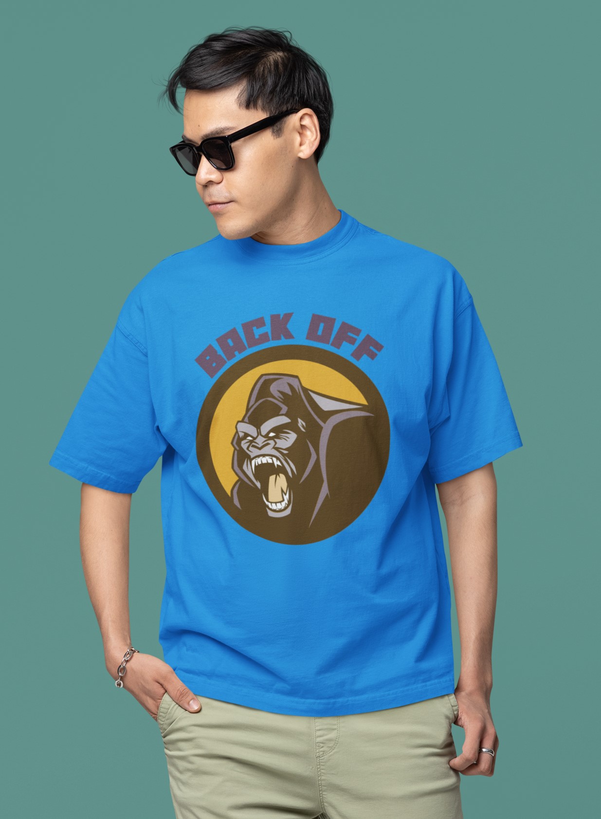 'Back off' Angry Gorilla T-Shirt. Original designs for original minds.