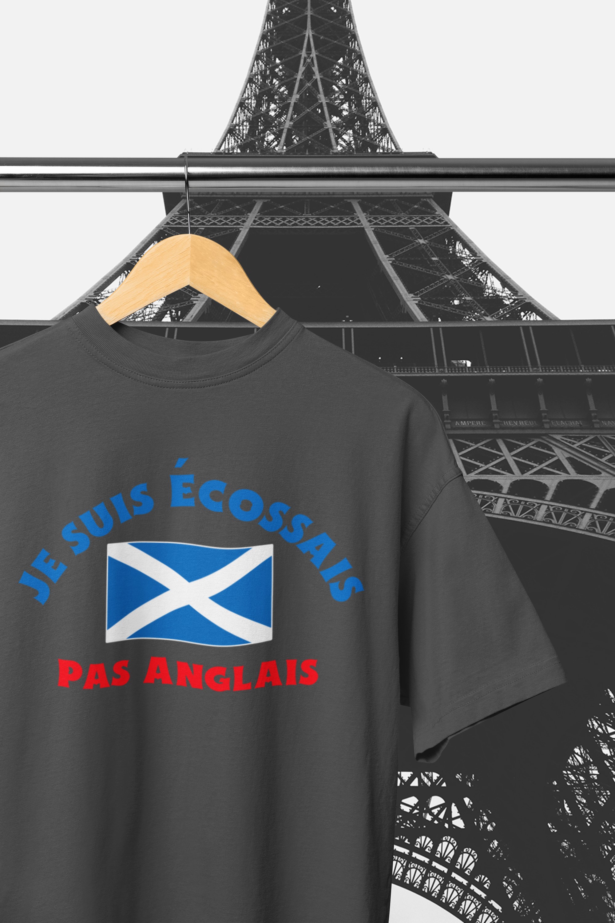 I'm Scottish not English T-shirt for holidays/ vacations in France or French speaking countries. Fun T-Shirt. Original designs for original minds.
