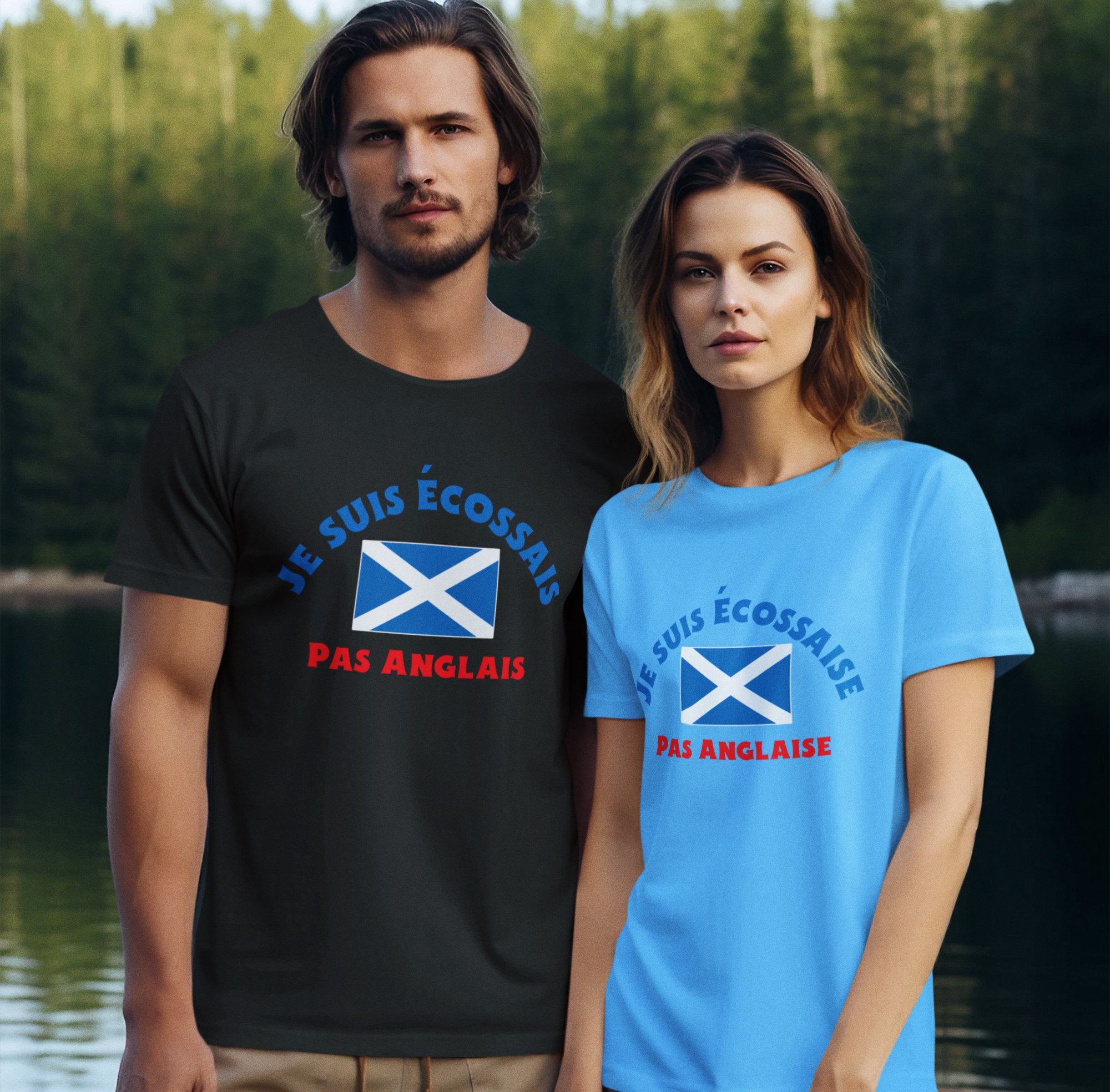 I'm Scottish not English T-shirt for holidays/ vacations in France or French speaking countries. Fun T-Shirt. Original designs for original minds.