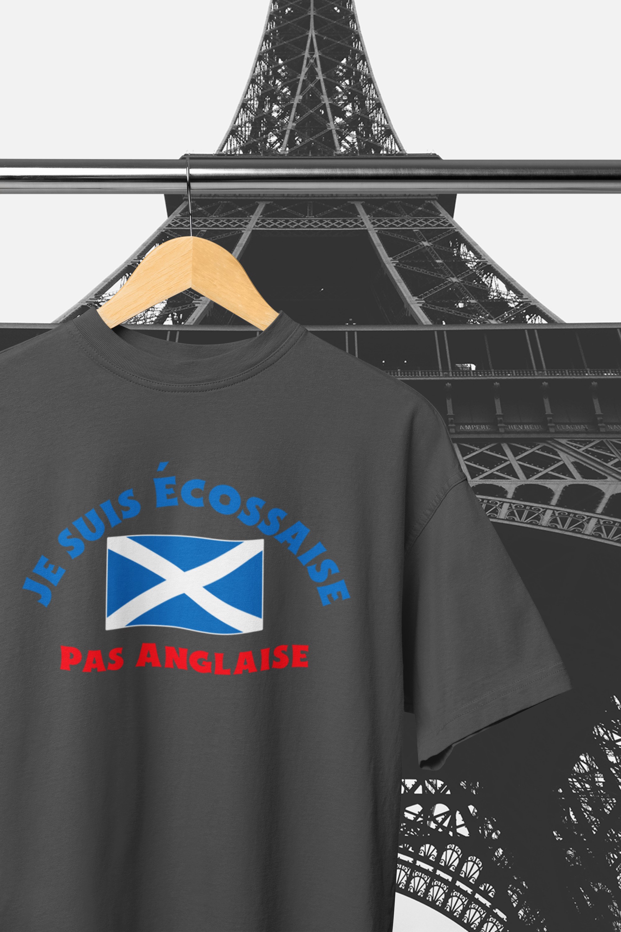 I'm Scottish not English T-shirt for holidays/ vacations in France or French speaking countries. Fun T-Shirt. Original designs for original minds.