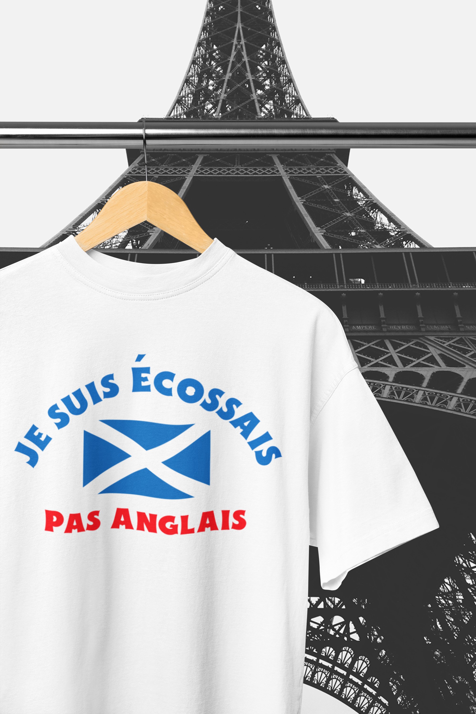 I'm Scottish not English T-shirt for holidays/ vacations in France or French speaking countries. Fun T-Shirt. Original designs for original minds.
