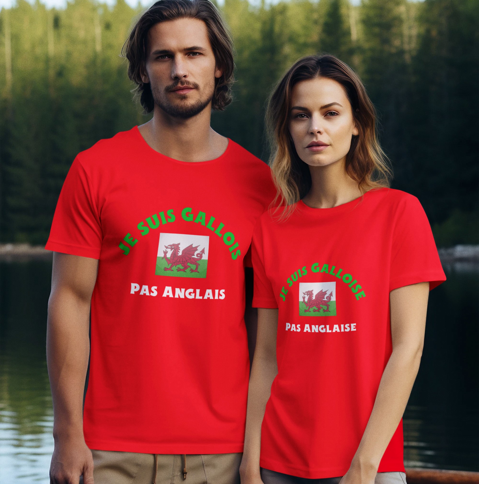 I'm Welsh not English T-Shirt. Fun, helpful aid in France or French speaking countries. Original designs for original minds.