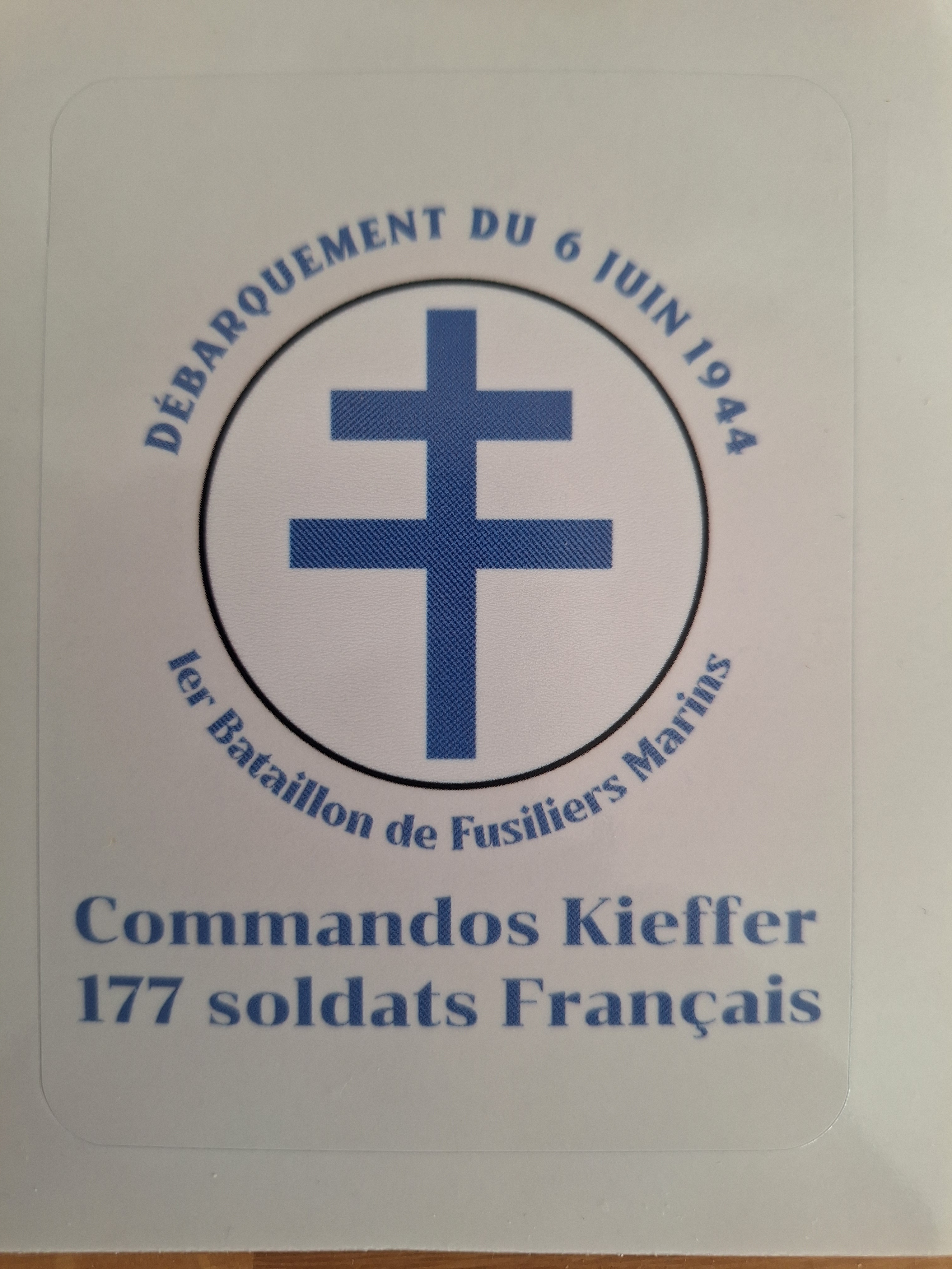Commandos Kieffer Autocollants / Kieffer Commandos Vinyl stickers 10cm x 7.5cm. Easy to apply and easy to detach.