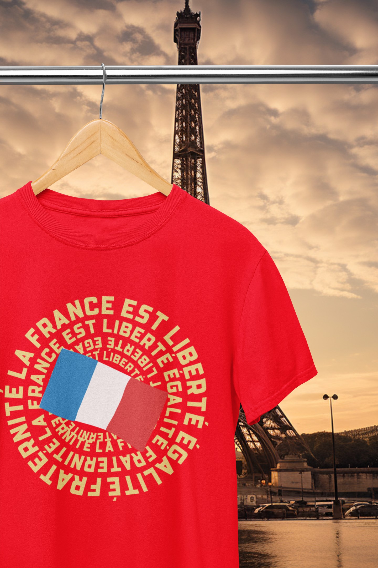 'France is Liberty equality Fraternity' Unisex T-Shirt. Celebrate the founding principles of the French Republic. Original designs for original minds.