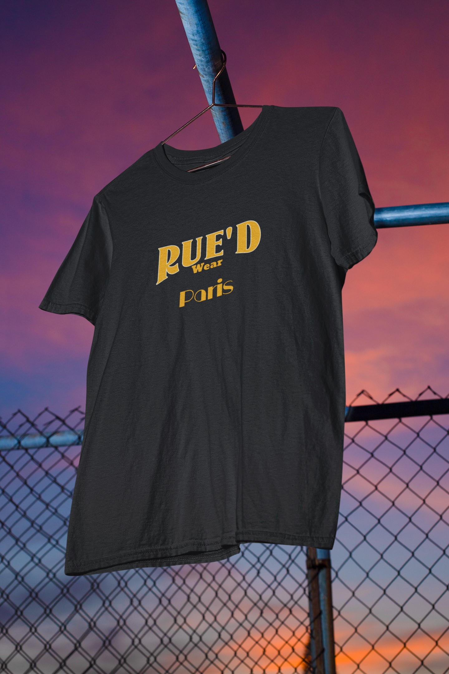 'Rue'd Wear' Paris T-Shirt. Unique streetwear. Original designs for original minds.