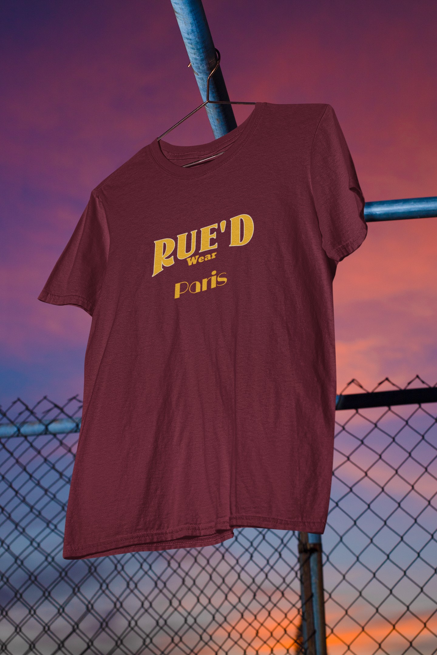 'Rue'd Wear' Paris T-Shirt. Unique streetwear. Original designs for original minds.