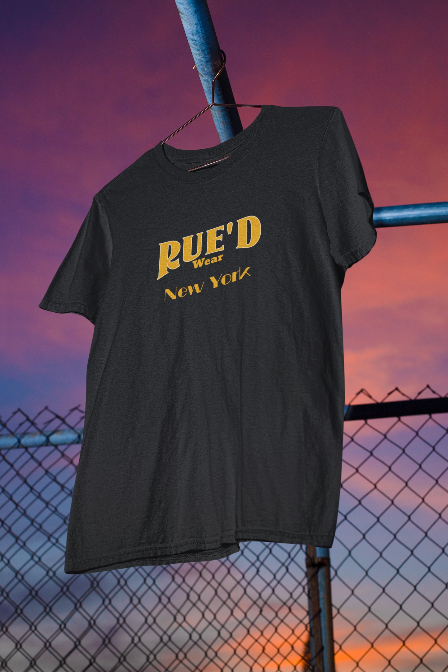  'Rue'd Wear' New York T-Shirt. Unique streetwear. Original designs for original minds.  Rue is the French word for street and here we have created a range dedicated to the street. 