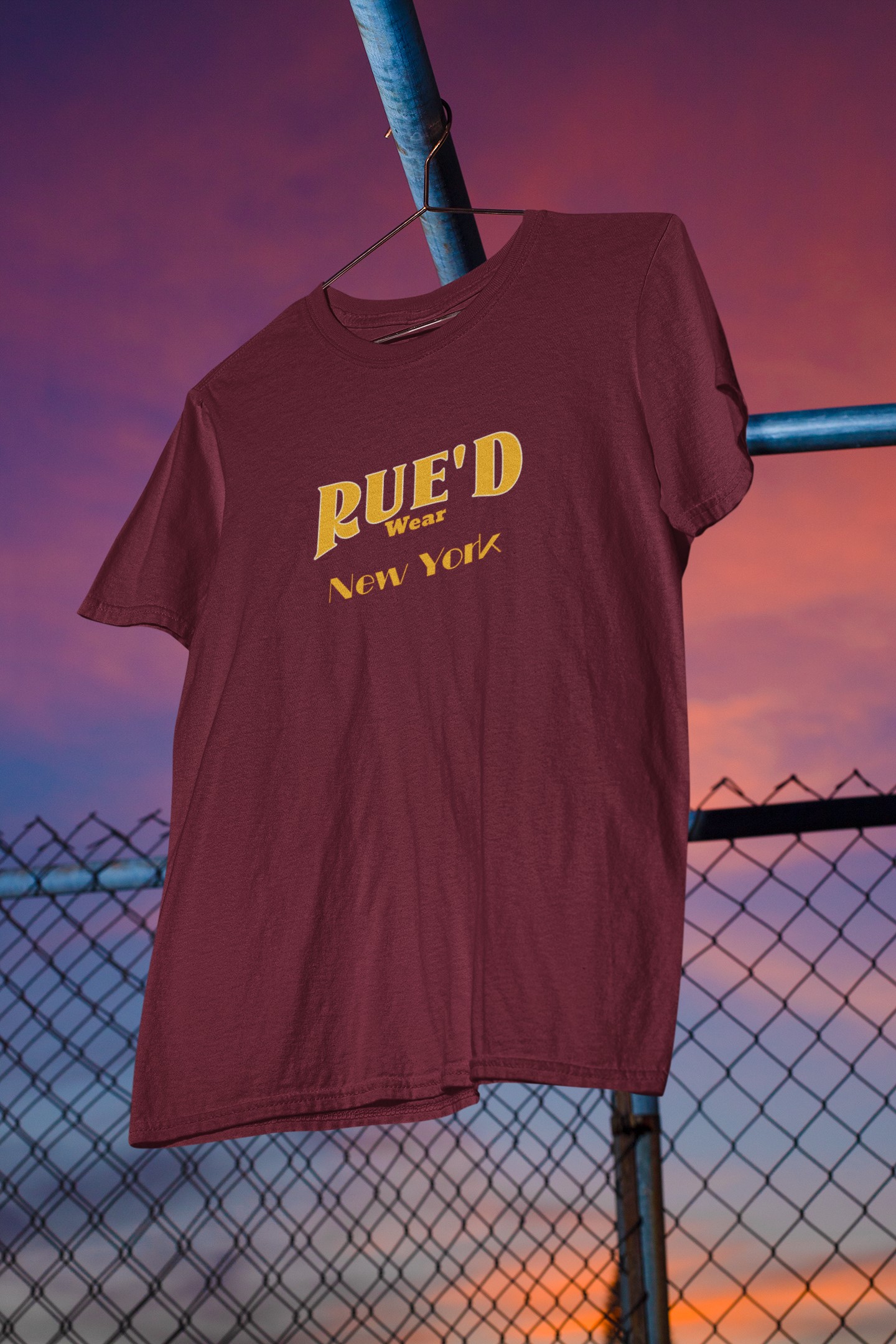  'Rue'd Wear' New York T-Shirt. Unique streetwear. Original designs for original minds.  Rue is the French word for street and here we have created a range dedicated to the street. 