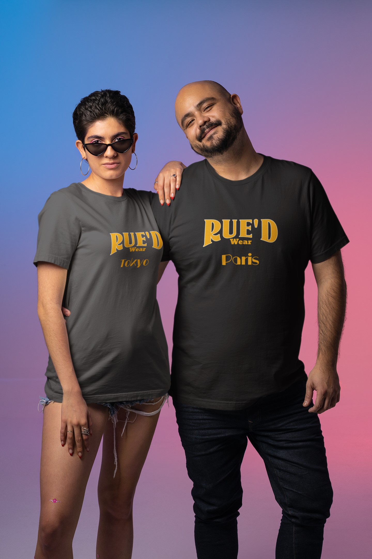  'Rue'd Wear' Tokyo T-Shirt. Unique streetwear. Original designs for original minds.  Rue is the French word for street and here we have created a range dedicated to the street. 