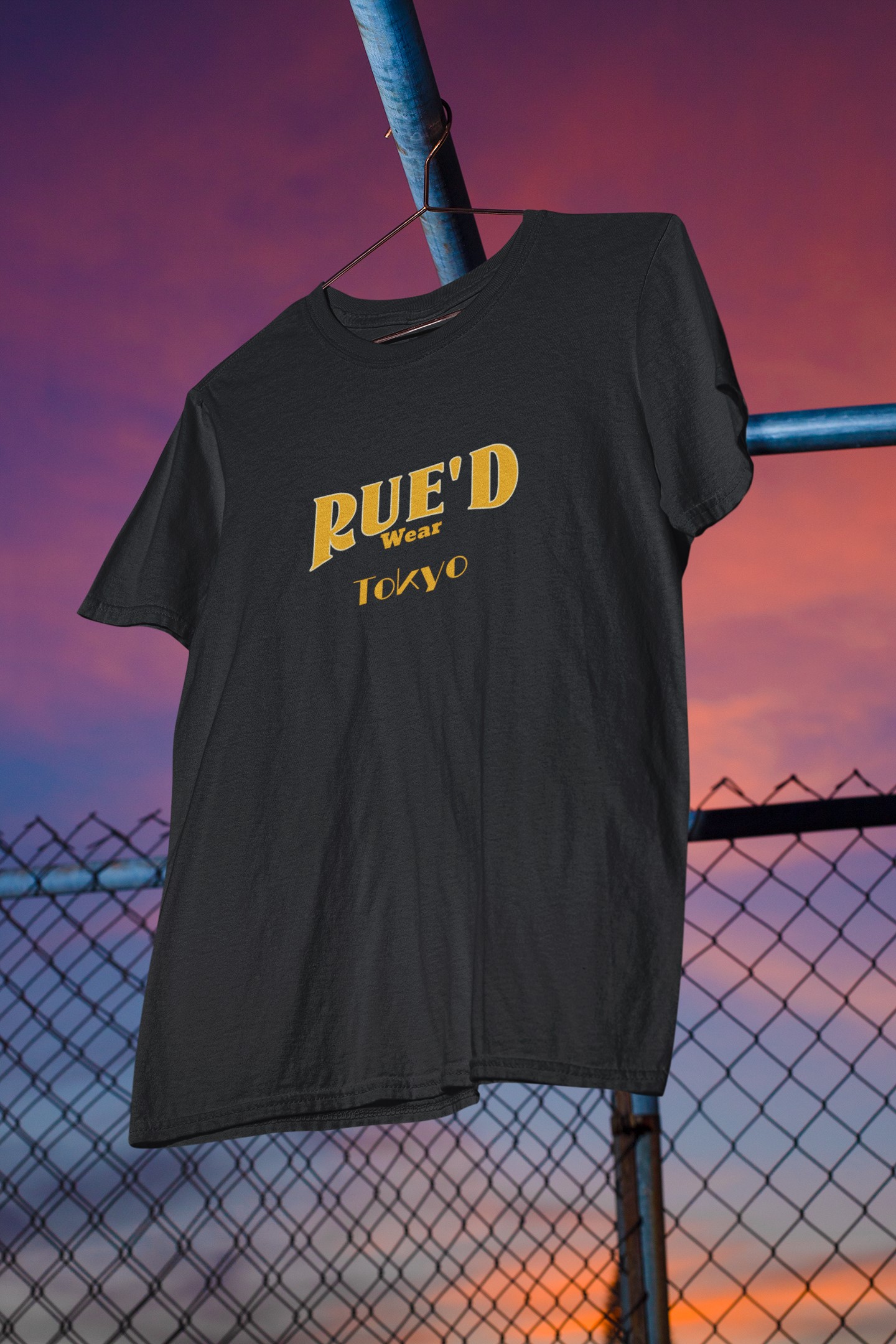  'Rue'd Wear' Tokyo T-Shirt. Unique streetwear. Original designs for original minds.  Rue is the French word for street and here we have created a range dedicated to the street. 