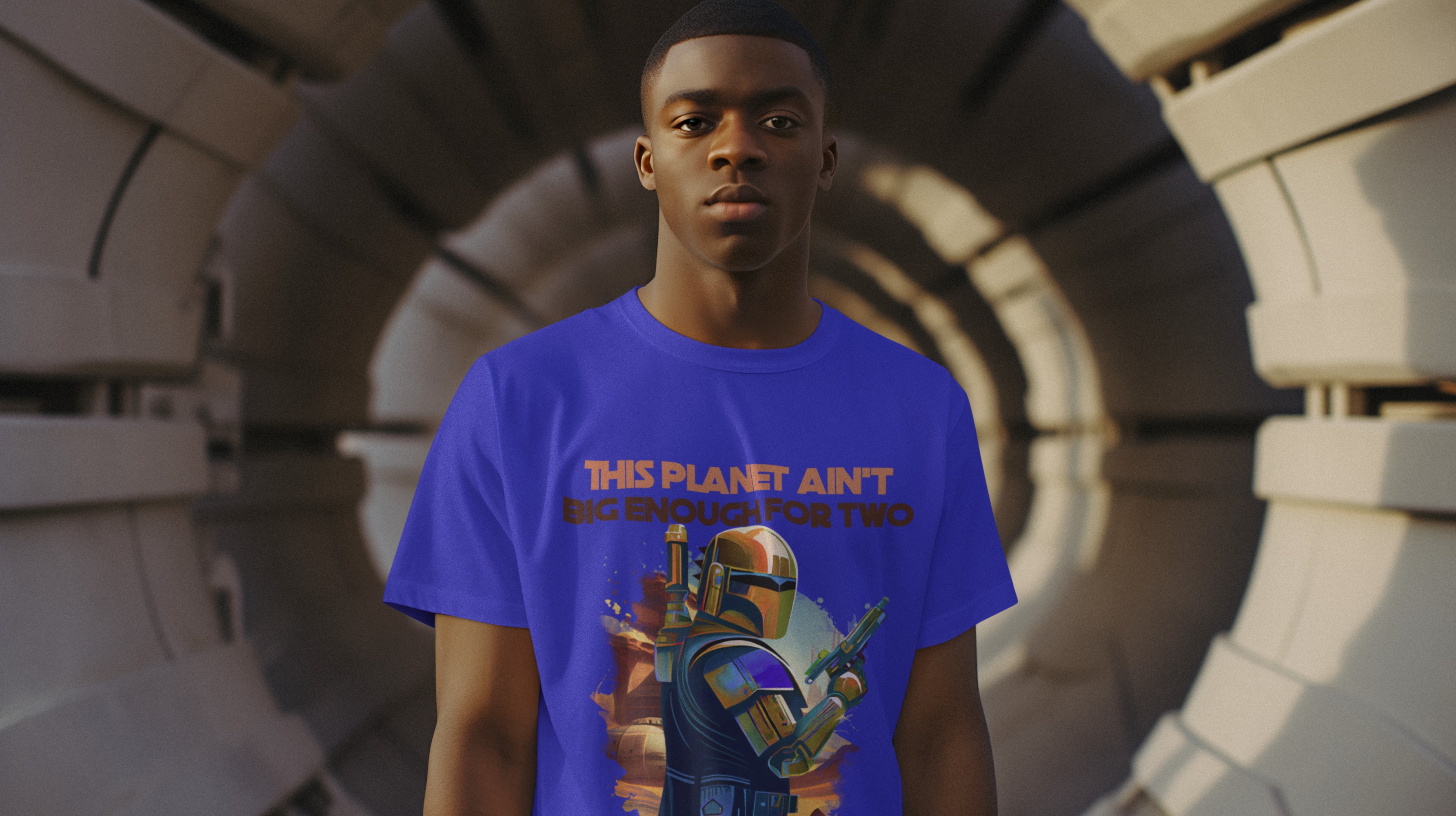 'This Planet ain't big enough for two' T-shirt. Sci-Fi inspired. Unisex. Original designs for original minds.