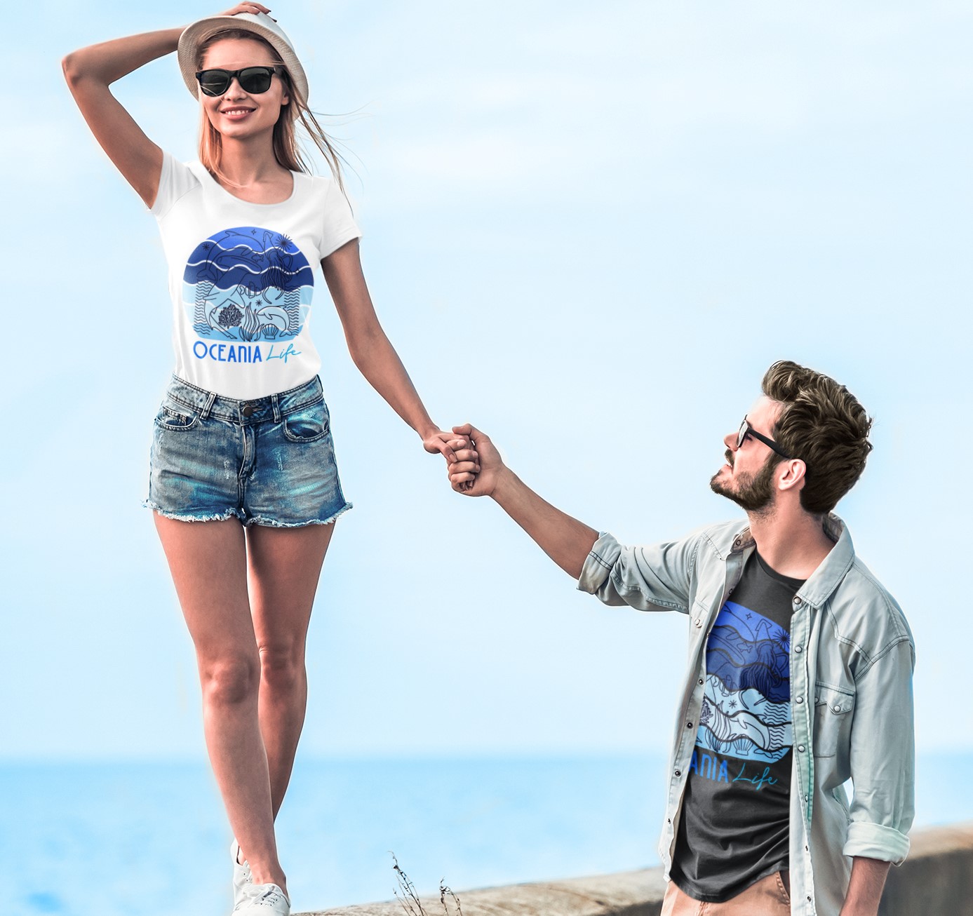 'Oceania Life' T-shirt. Celebrate the species oceanic. Original designs for original minds