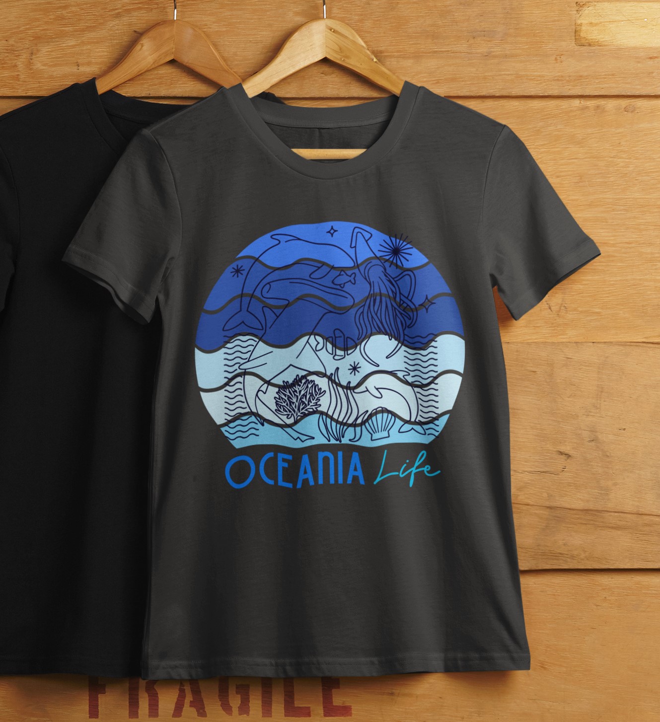 'Oceania Life' T-shirt. Celebrate the species oceanic. Original designs for original minds