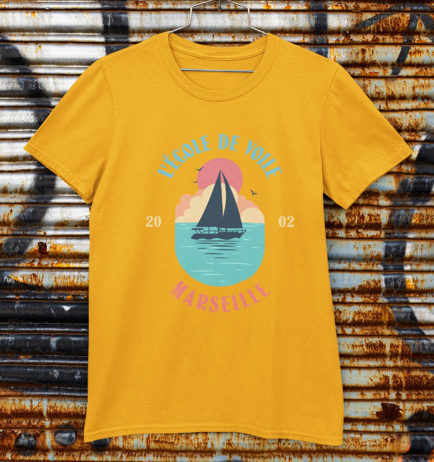 L'Ecole de Voile (Sailing School) T-shirt. Summer cool style. Original designs for original minds.