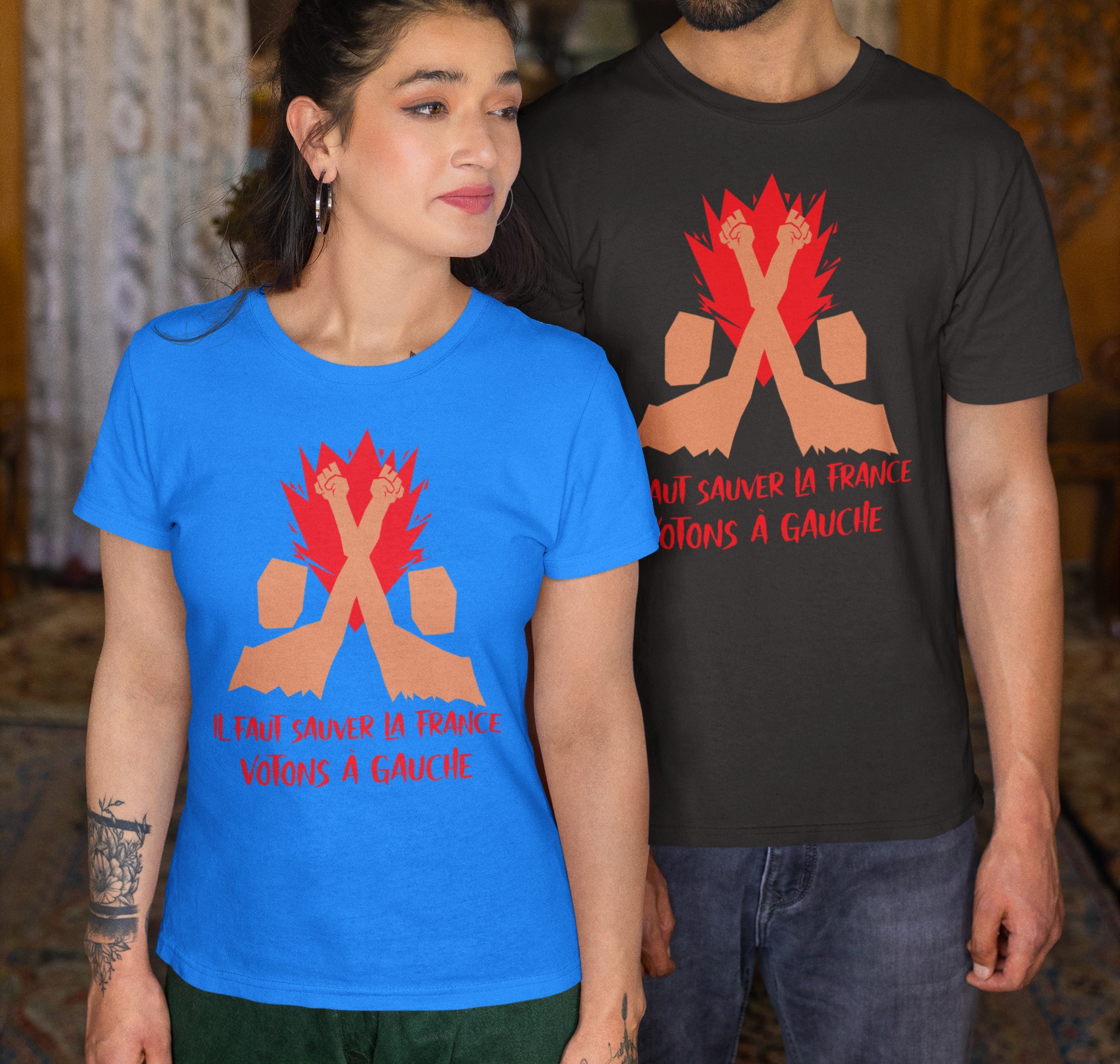Election Française 2024 à Gauche T-shirt