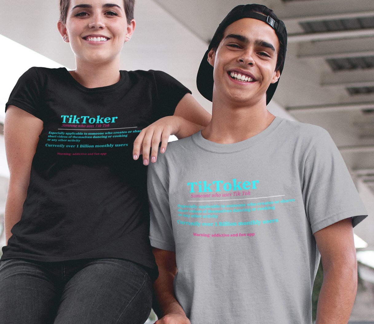 Social Media inspired TikToker T-shirt. Fun description style premium quality apparel.
