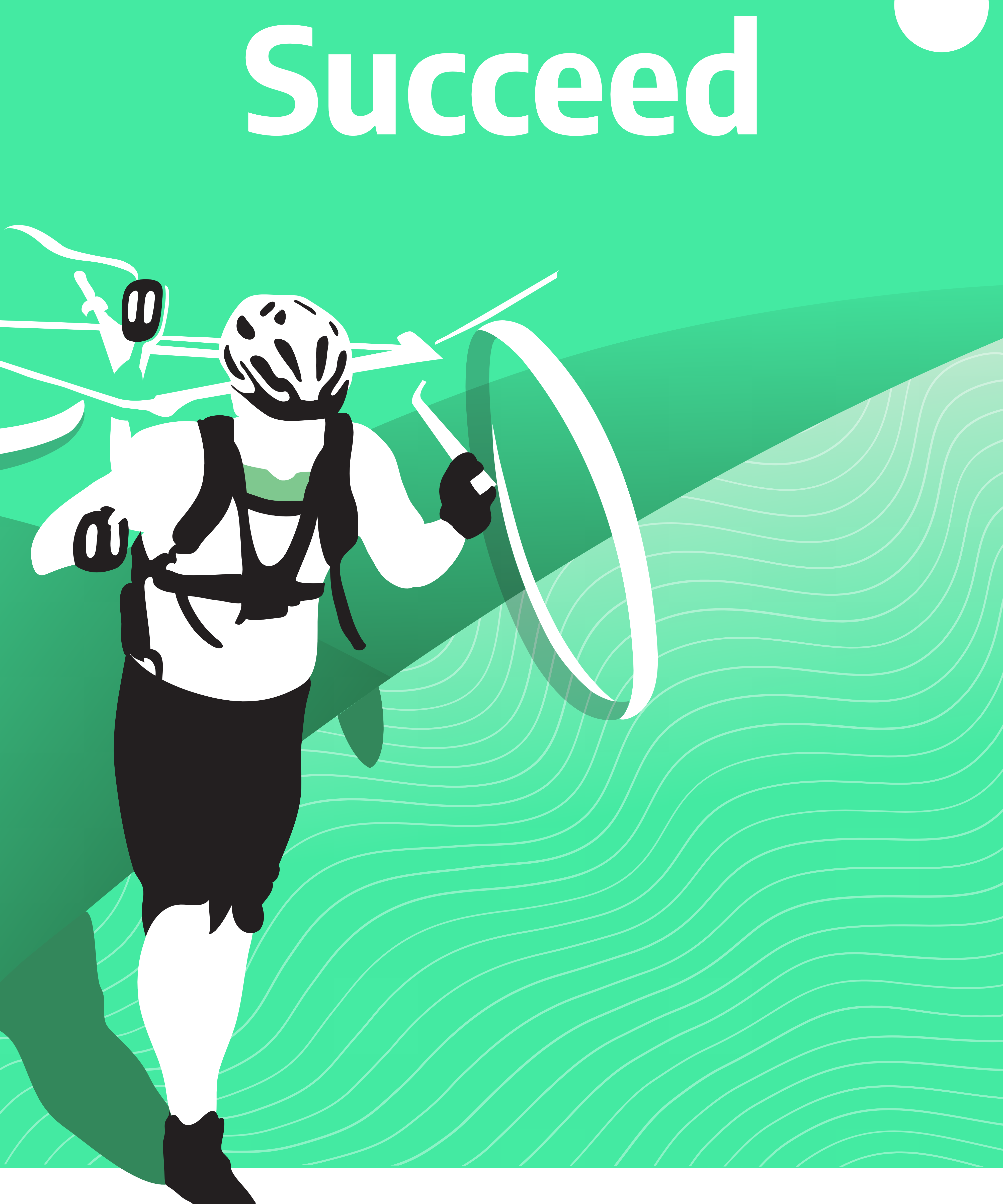 Inspirational Stylised Art Posters. The calm, Advance, At peace, Succeed and Fearless. Original designs, several sizes available. 