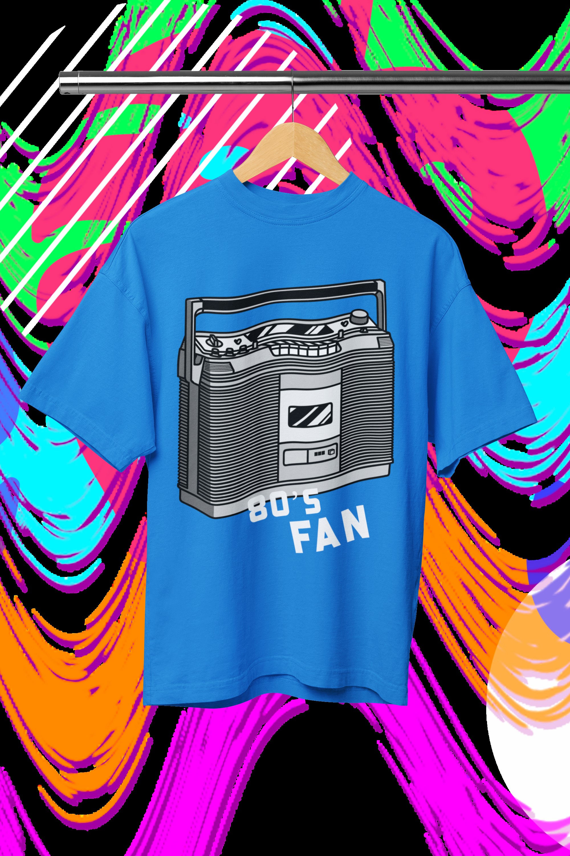 Retro 80s Beatbox 80s Fan T-Shirt. Step back in style with our original design.