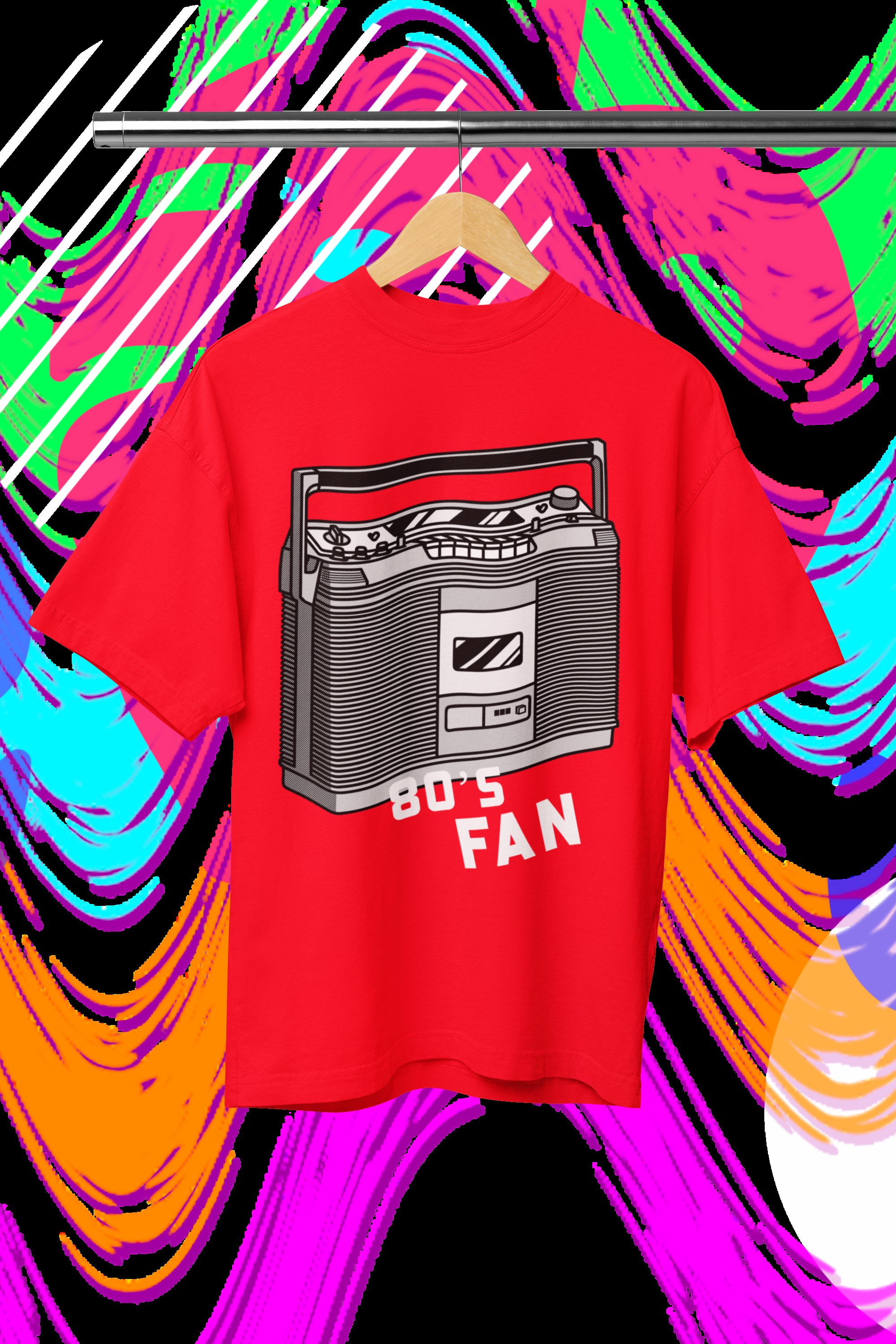 Retro 80s Beatbox 80s Fan T-Shirt. Step back in style with our original design.