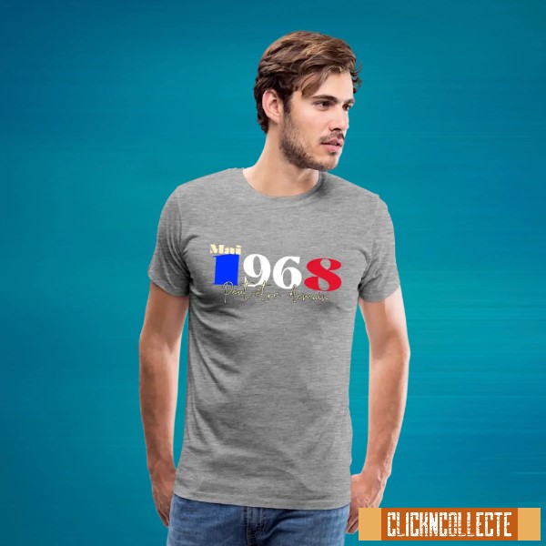 French inspired May 1968 T-shirt. Peut-être demain (Maybe tomorrow) stylised tee.