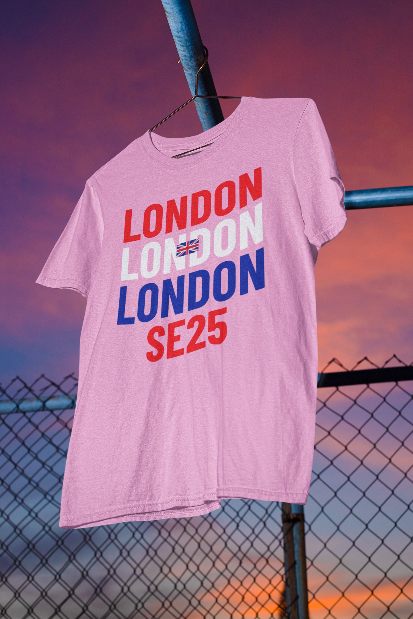 London SE25 T-Shirt range. London SE25 famous for these London landmarks: Crystal Palace Dinosaur park, South Norwood lake, Woodside park.