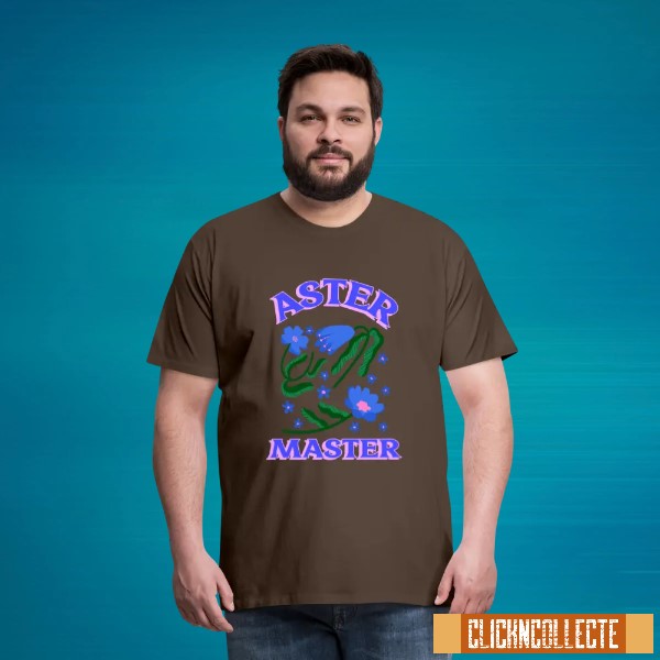 Gardening 'Aster master' t-shirt Unisex premium quality apparel.