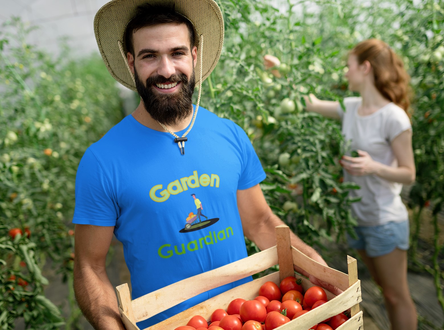 Gardening 'Garden guardian' T-shirt. Unisex premium quality apparel