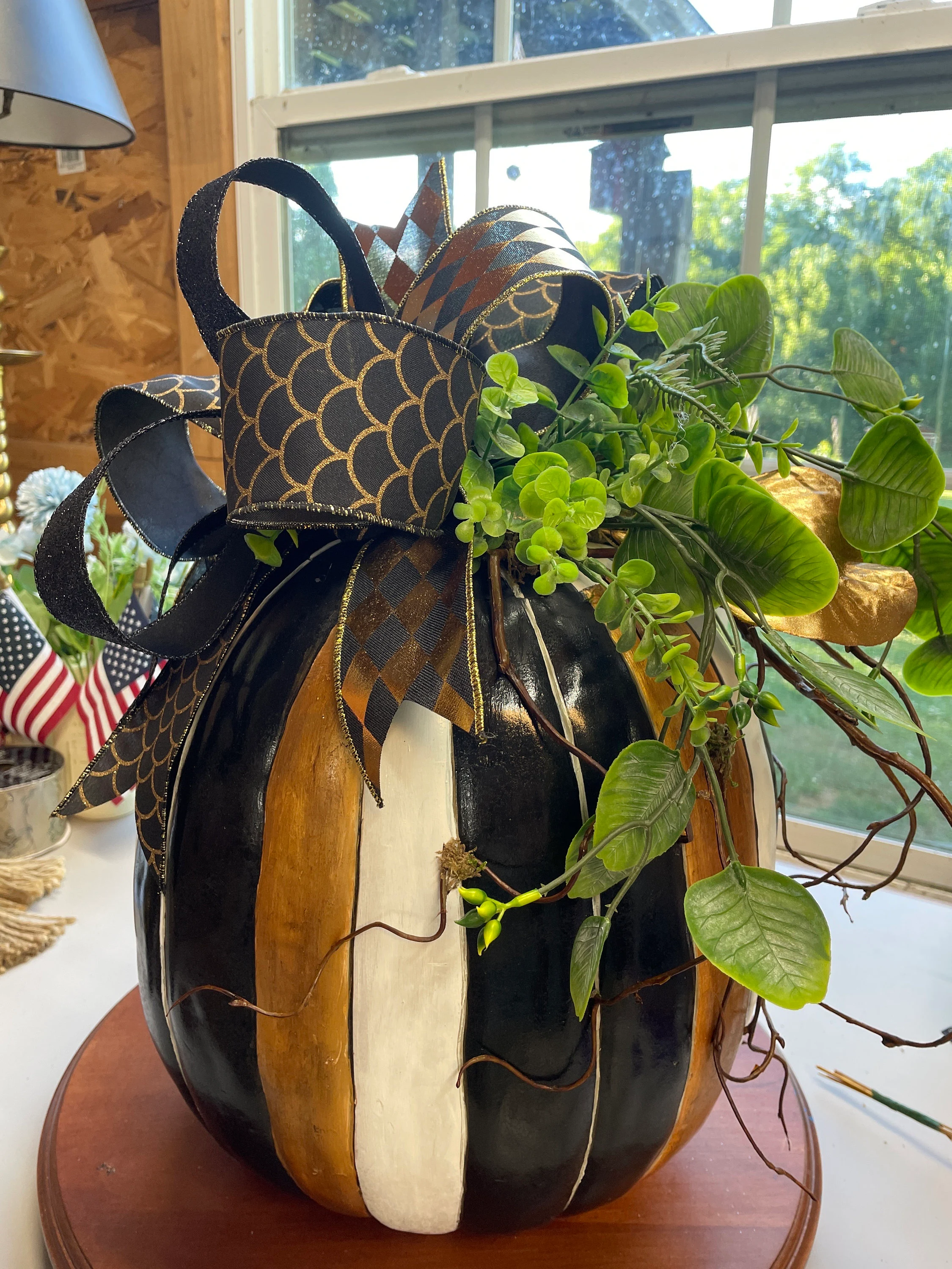 Black and Gold Pumpkin