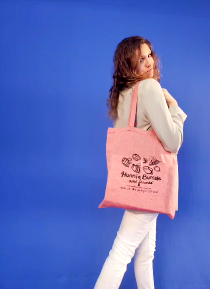 RECYCLED Guilt-Free Cotton Tote Bags - Rusty Red