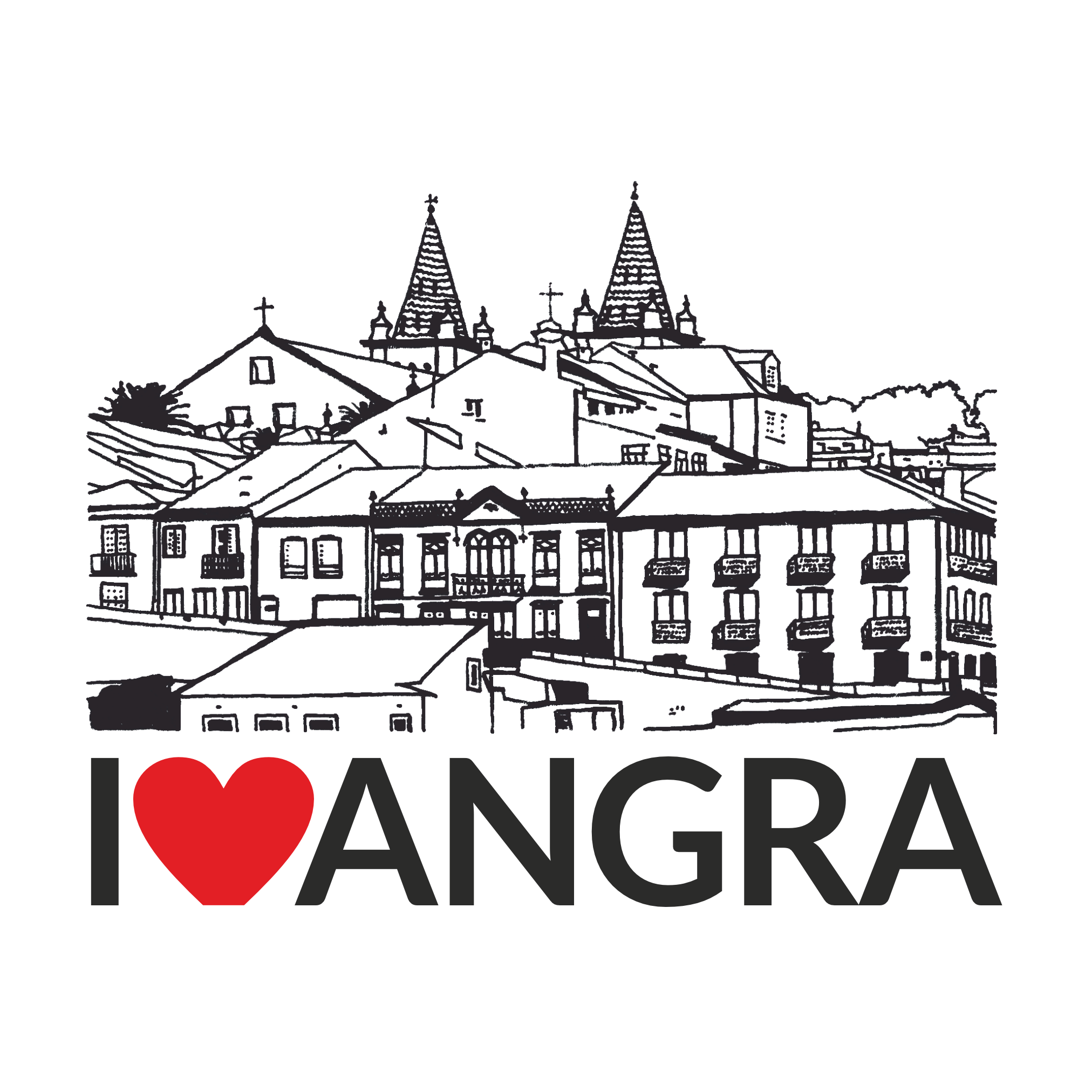 T-shirt I love Angra