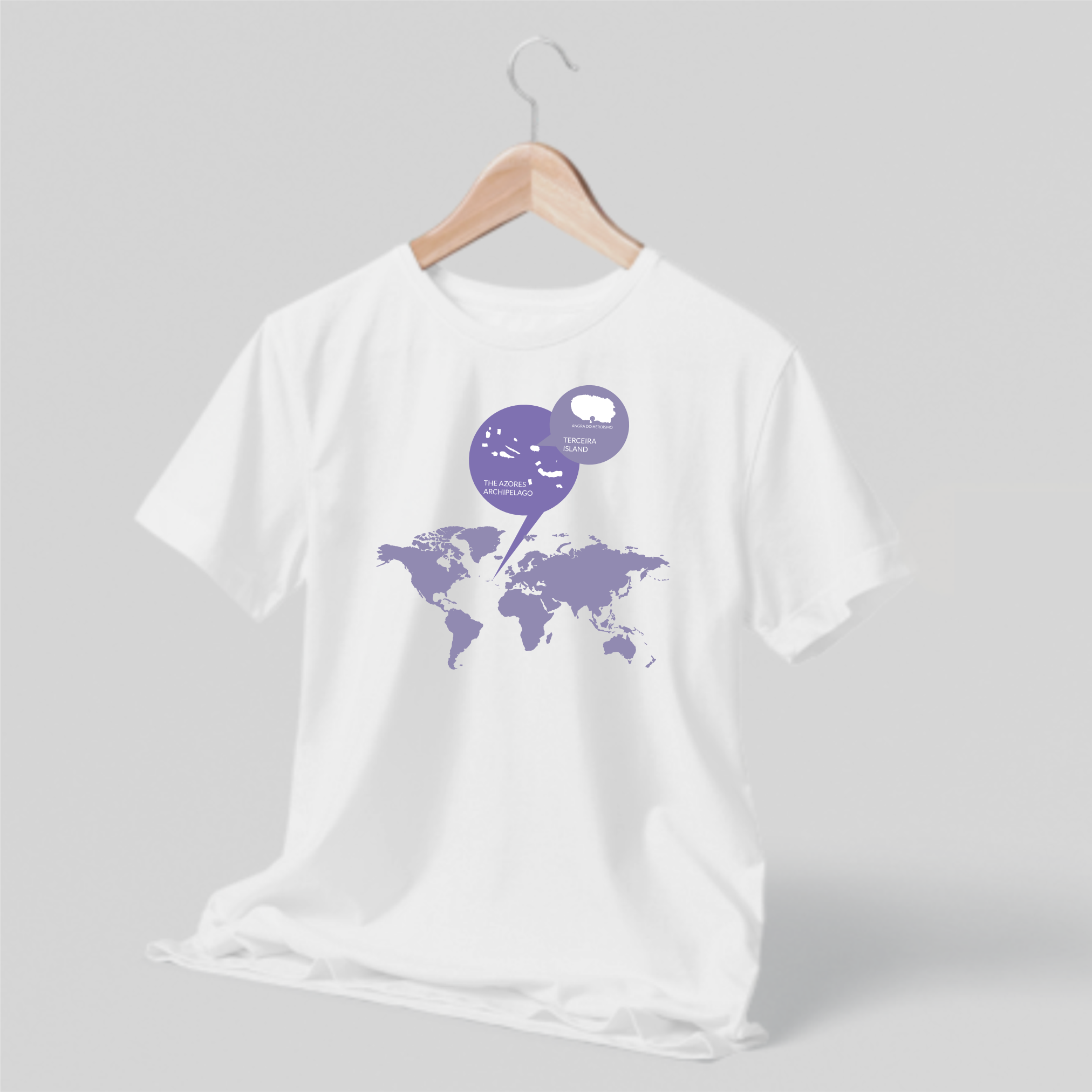 T-shirt Mapa Açores
