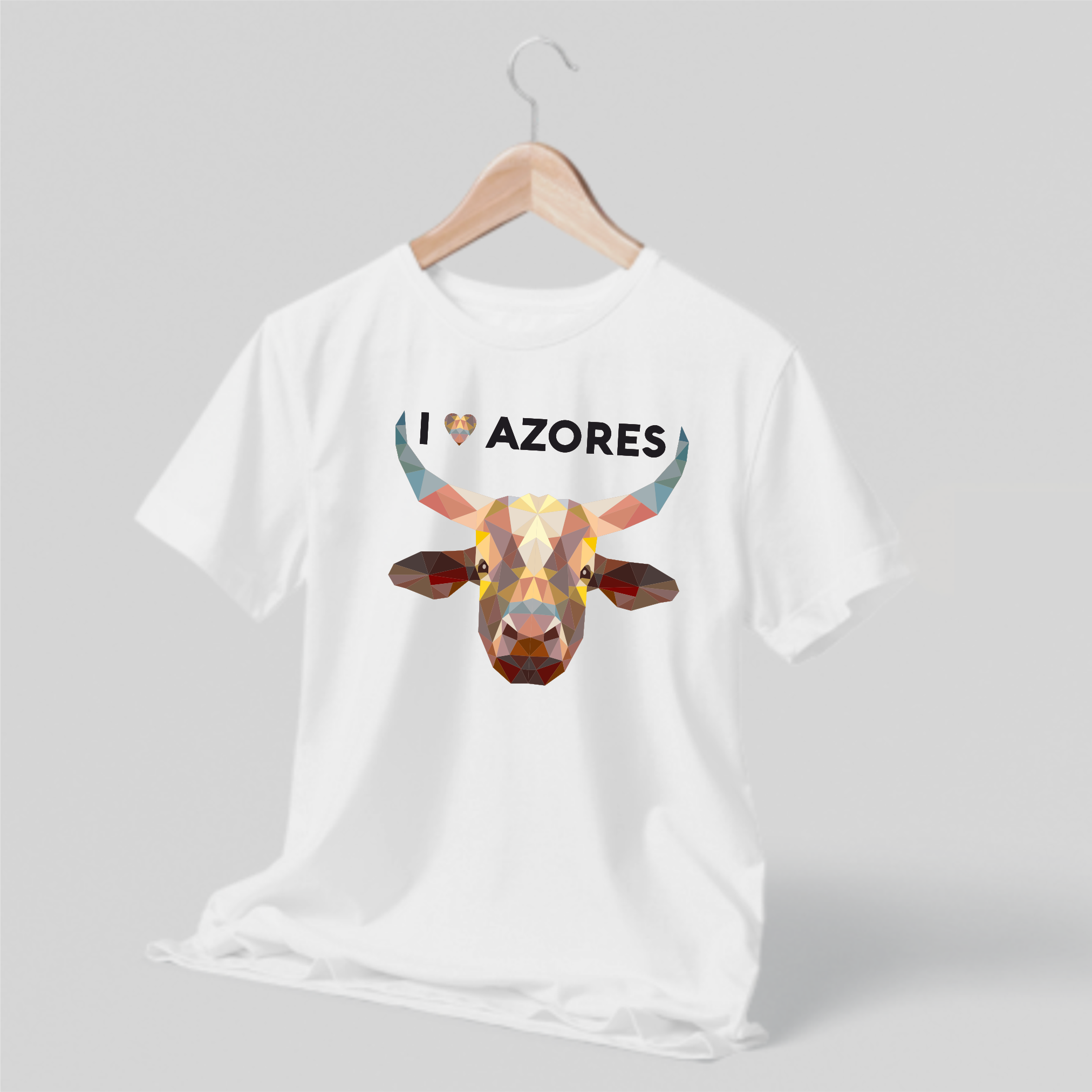 T-shirt Touro colorido