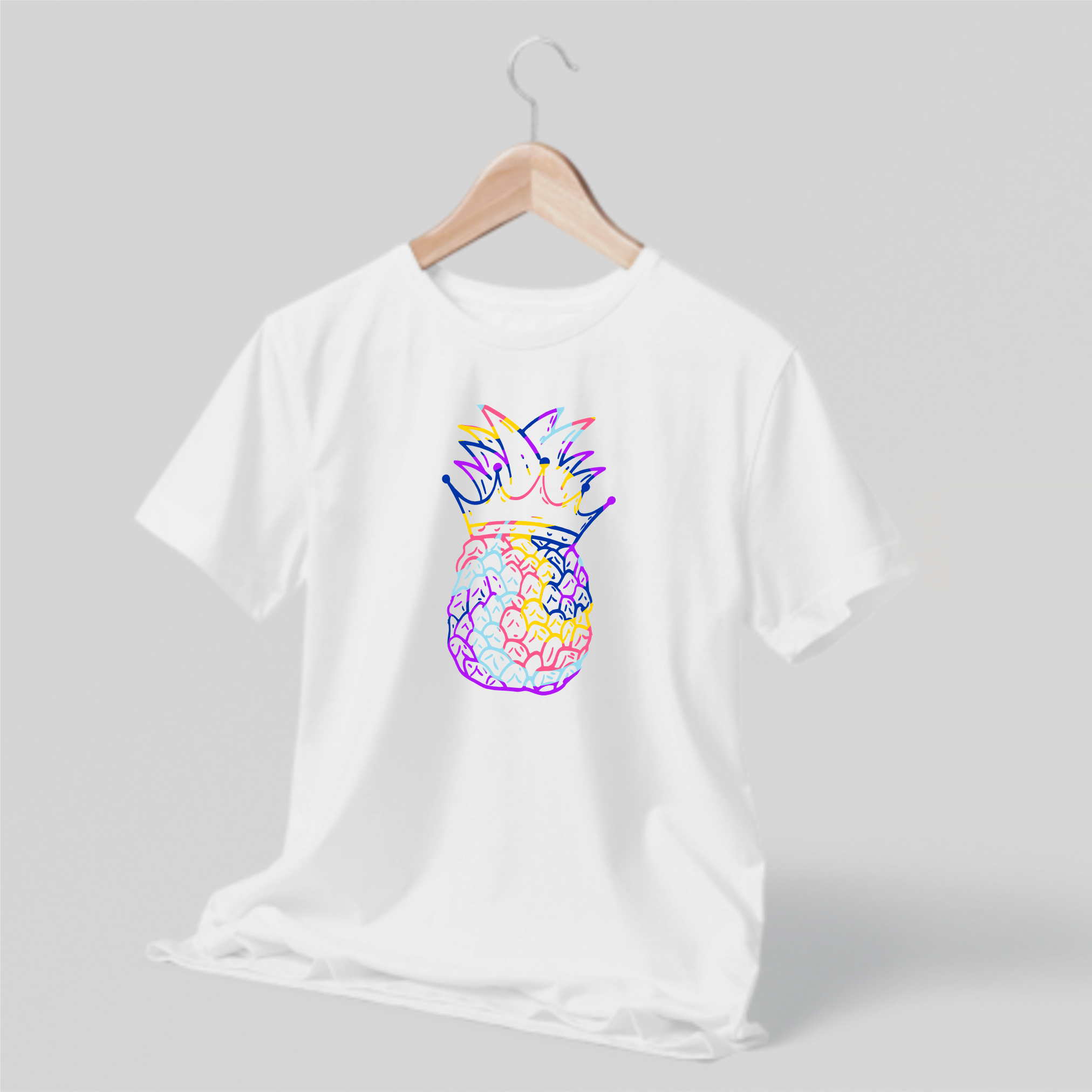 T-shirt Branca Ananás King