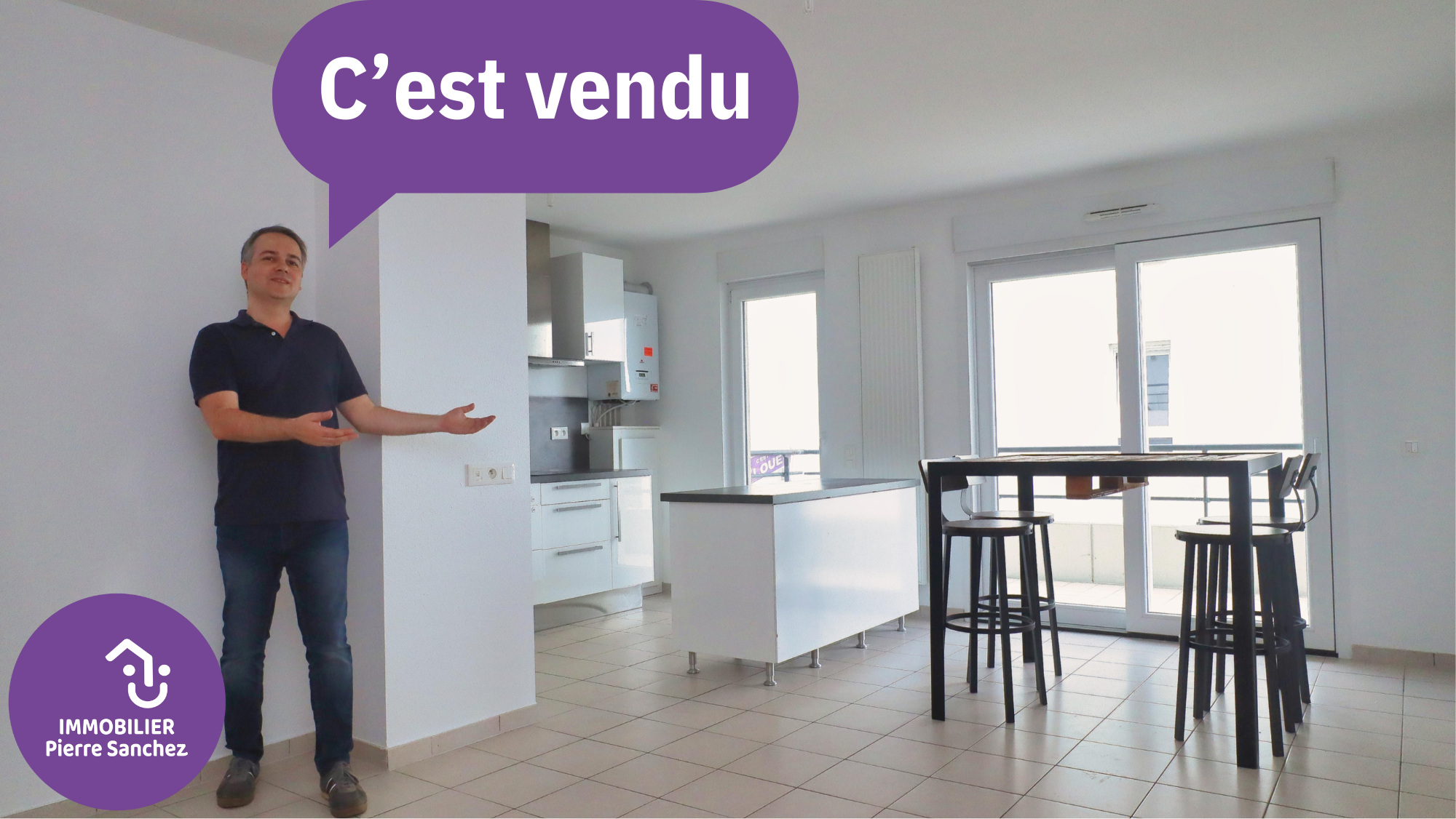 Holtzheim - appartement 3 pièces avec balcon et 2 parkings