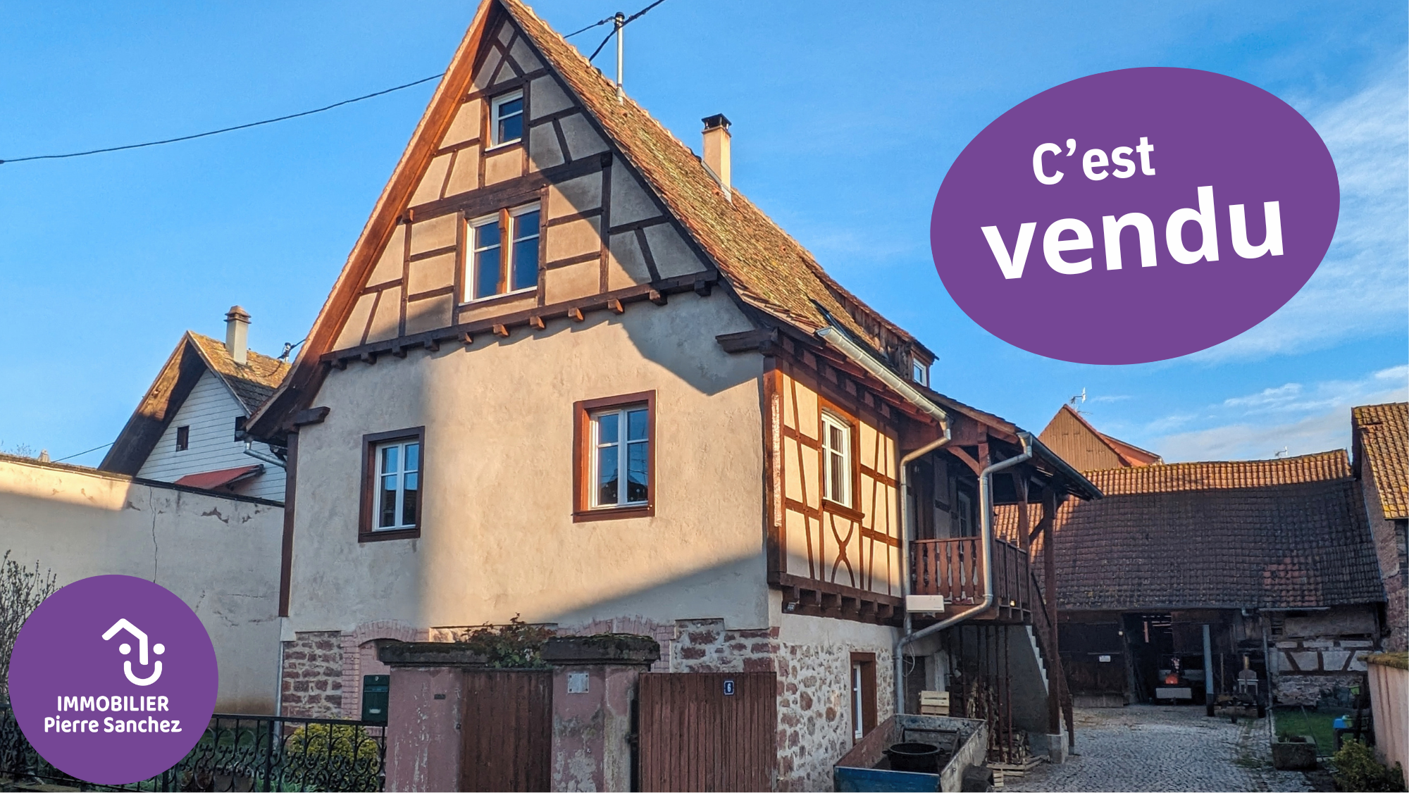 Bourgheim - maison rénovée et ses dépendances