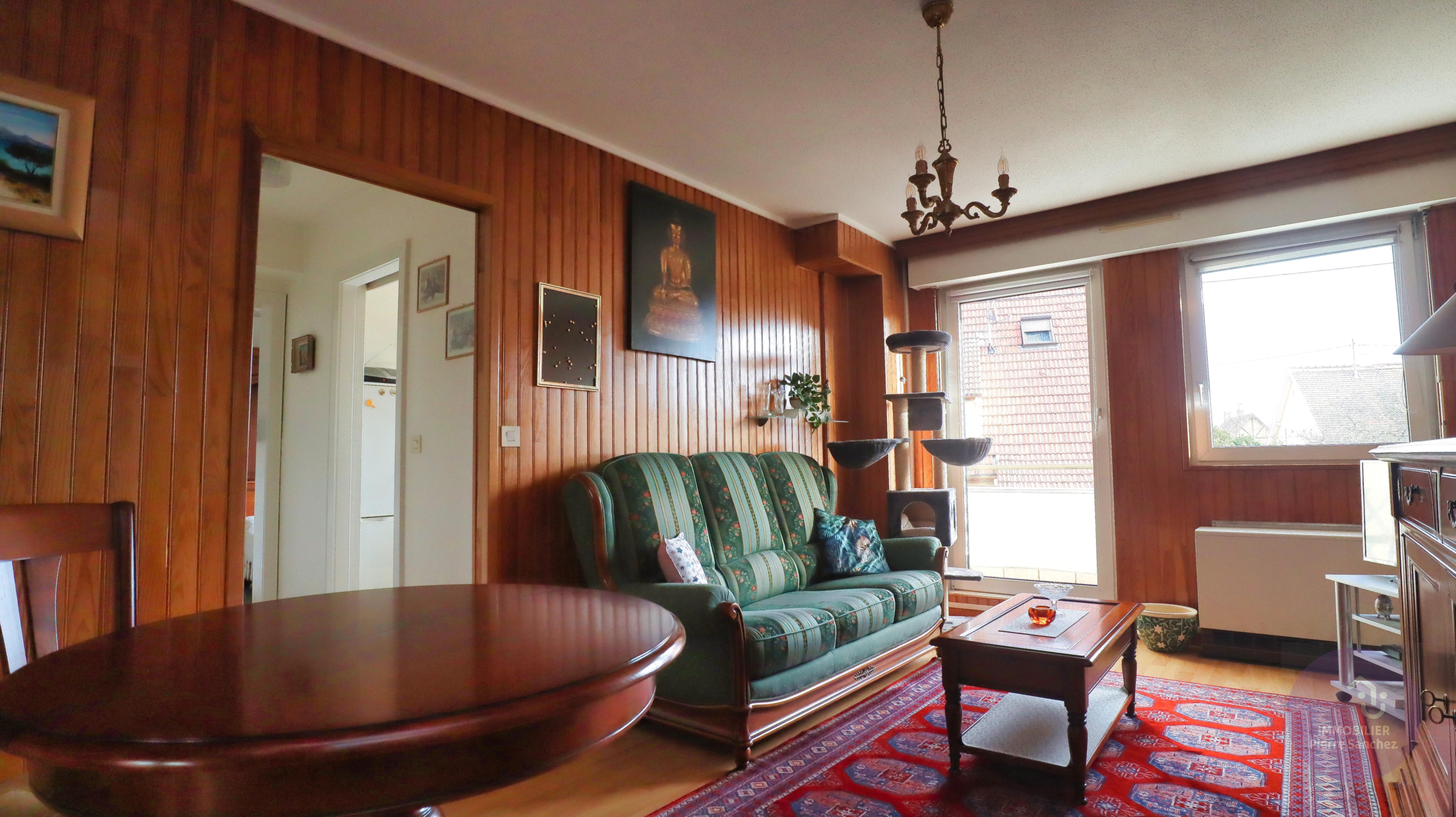 Strasbourg - Appartement T2 au calme – 43,80 m² Carrez avec balcon, garage et cave