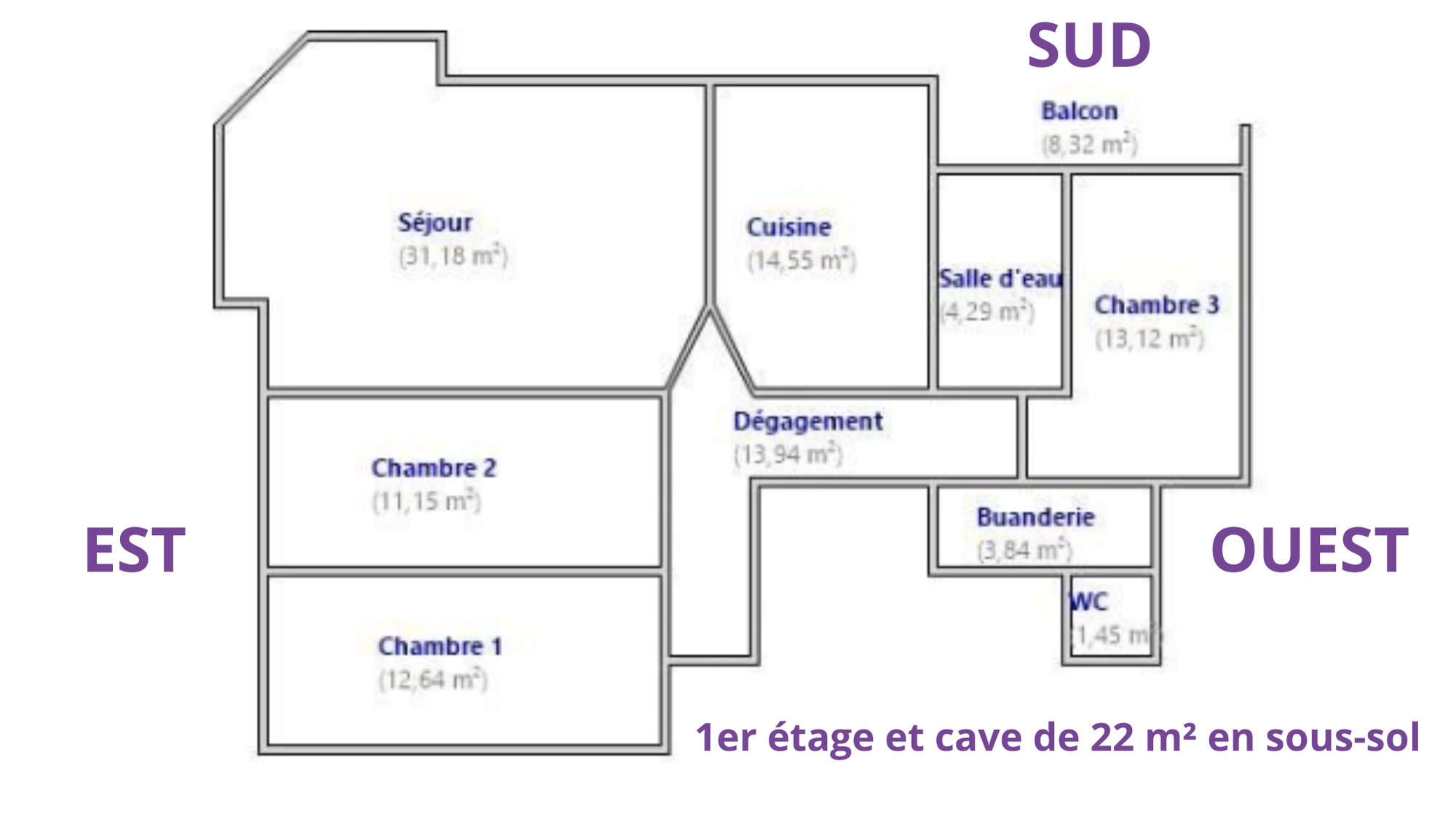 Mutzig - T4 106 m² Carrez avec balcon et cave