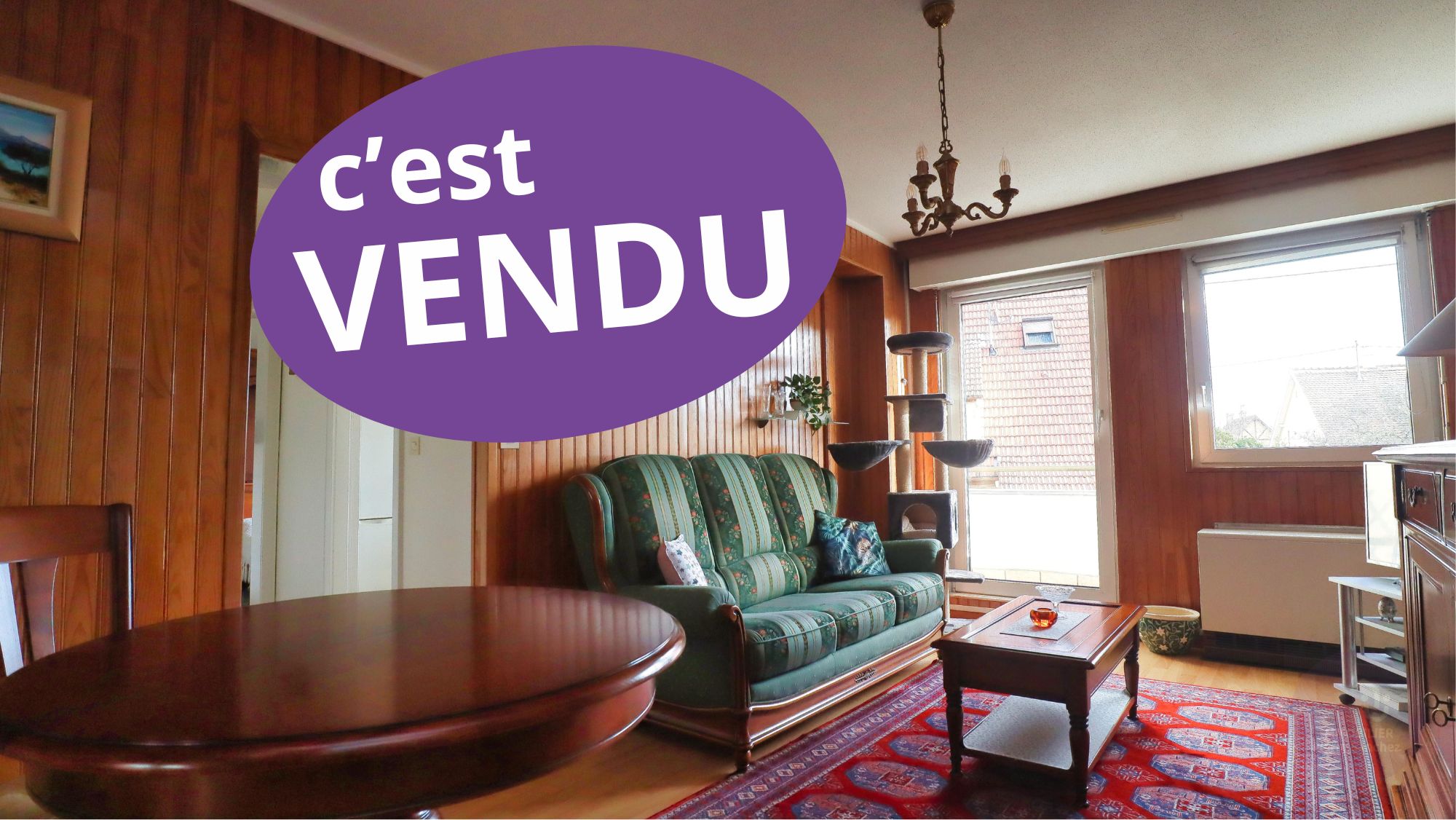 Strasbourg - Appartement T2 au calme – 43,80 m² Carrez avec balcon, garage et cave